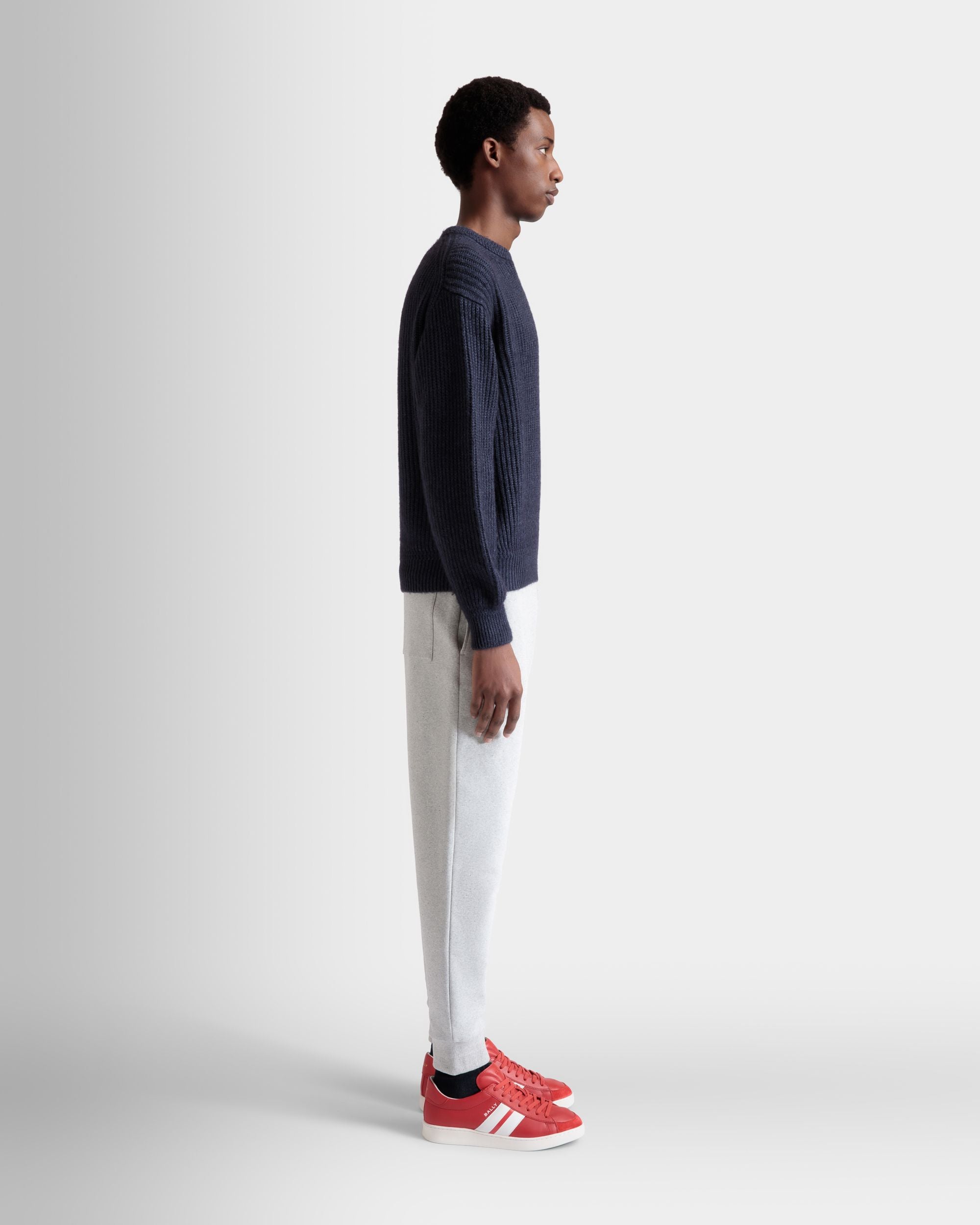 スウェットパンツ Ballyクレストロゴ グレーメランジ コットン - 男性 - Bally - 06