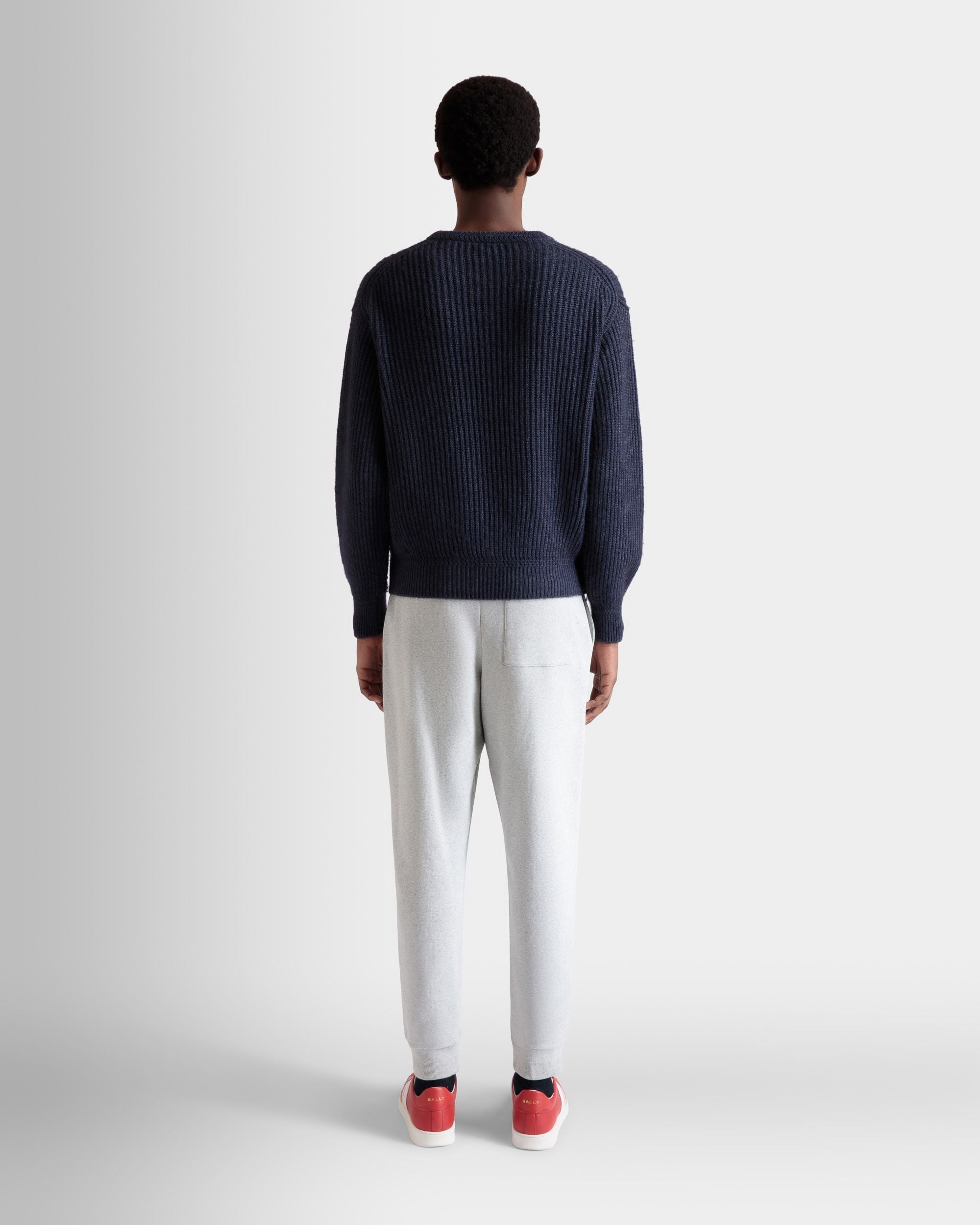 スウェットパンツ Ballyクレストロゴ グレーメランジ コットン - 男性 - Bally - 07