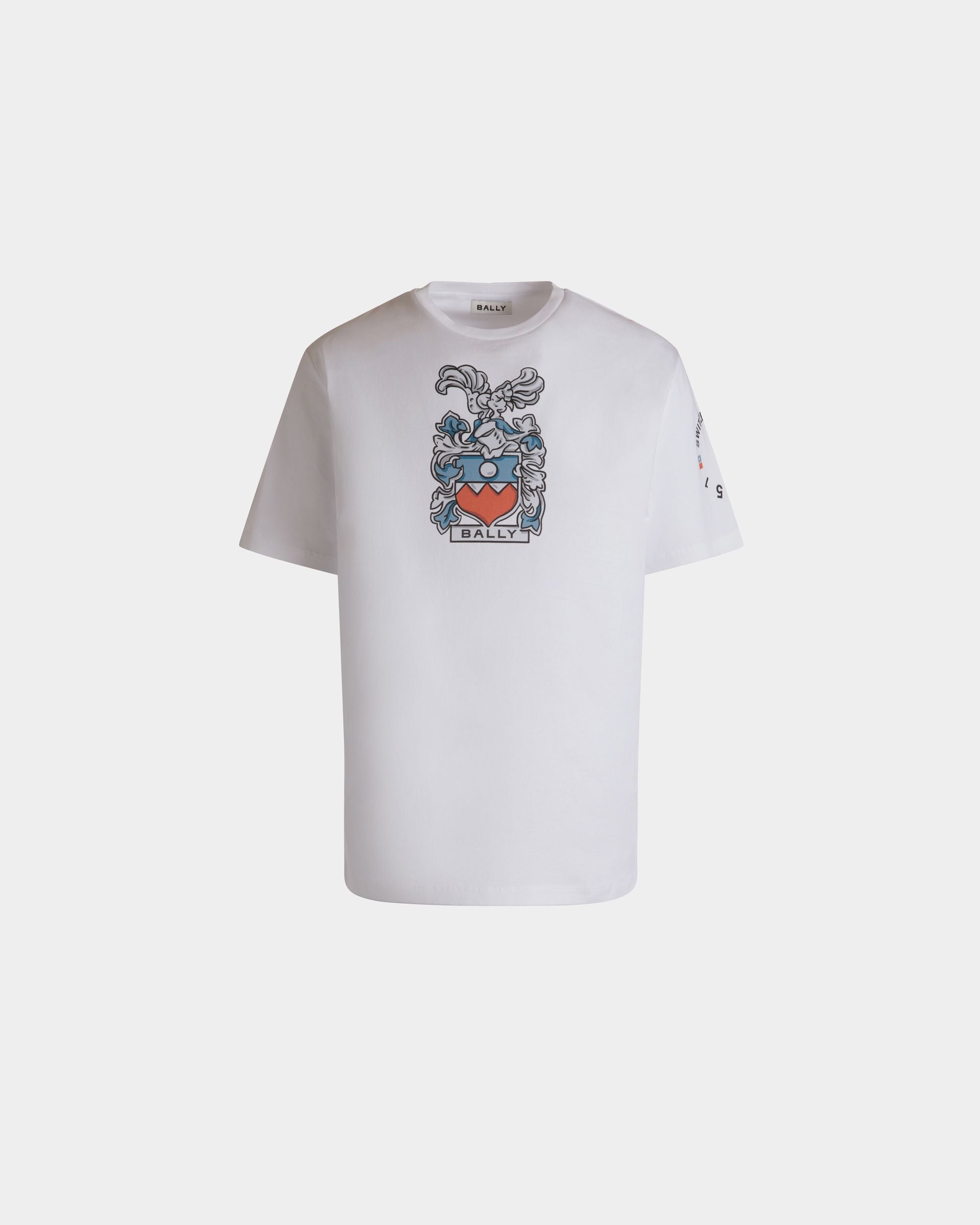 Tシャツ Ballyクレスト ホワイト コットン - 男性 - Bally - 01