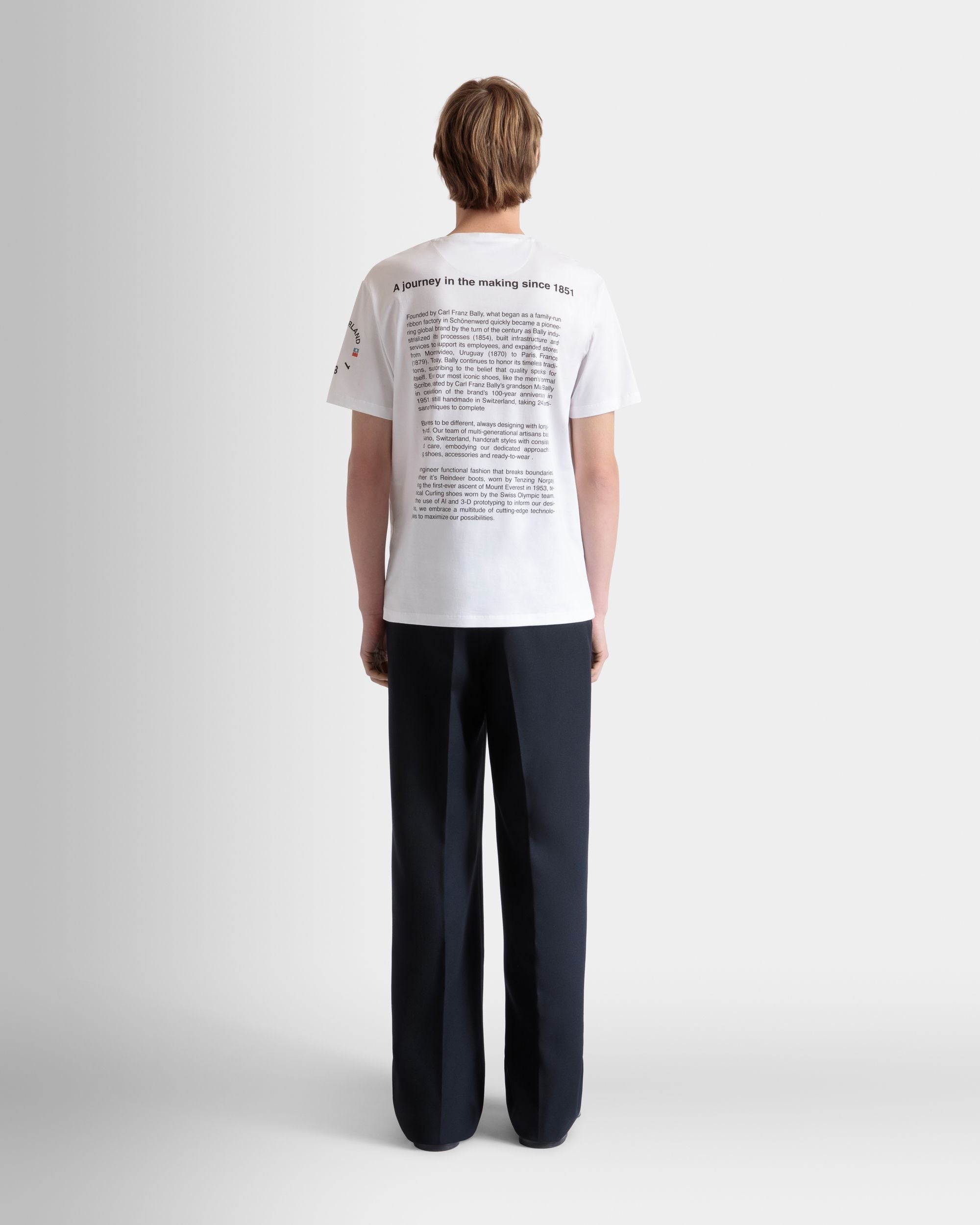 Tシャツ Ballyクレスト ホワイト コットン - 男性 - Bally - 07