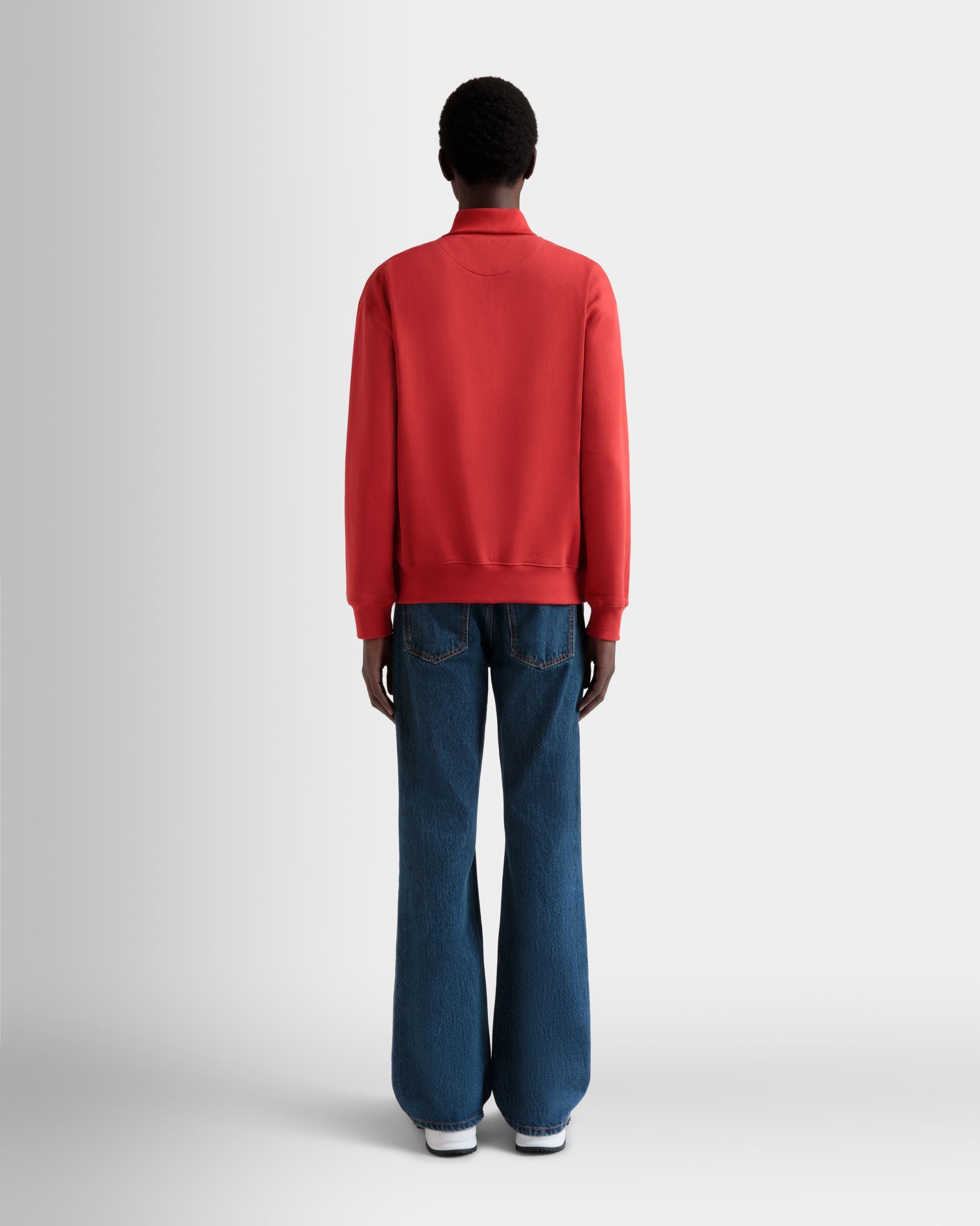 ハーフジップ スウェットシャツ レッド コットン - 男性 - Bally - 06