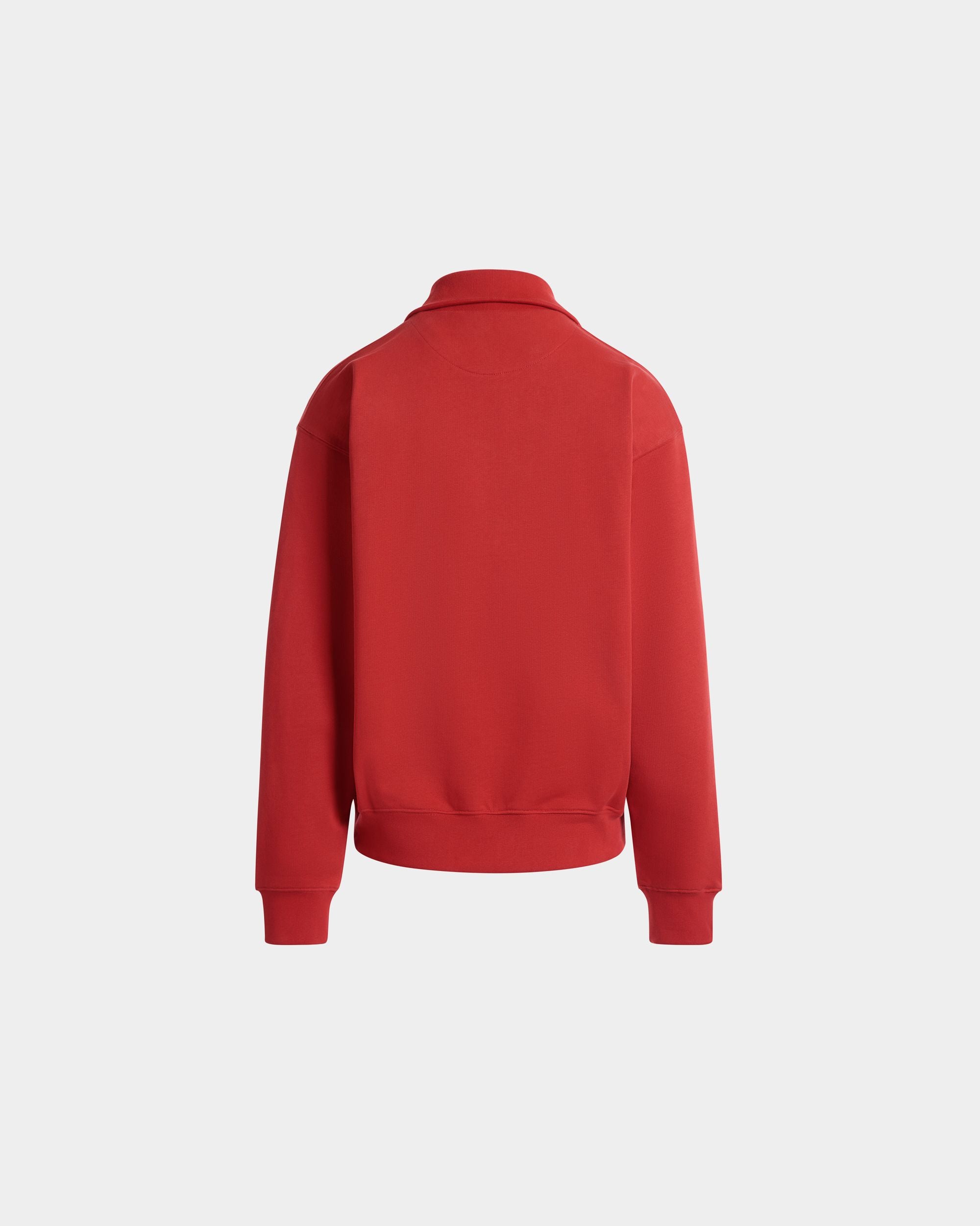 ハーフジップ スウェットシャツ レッド コットン - 男性 - Bally - 07