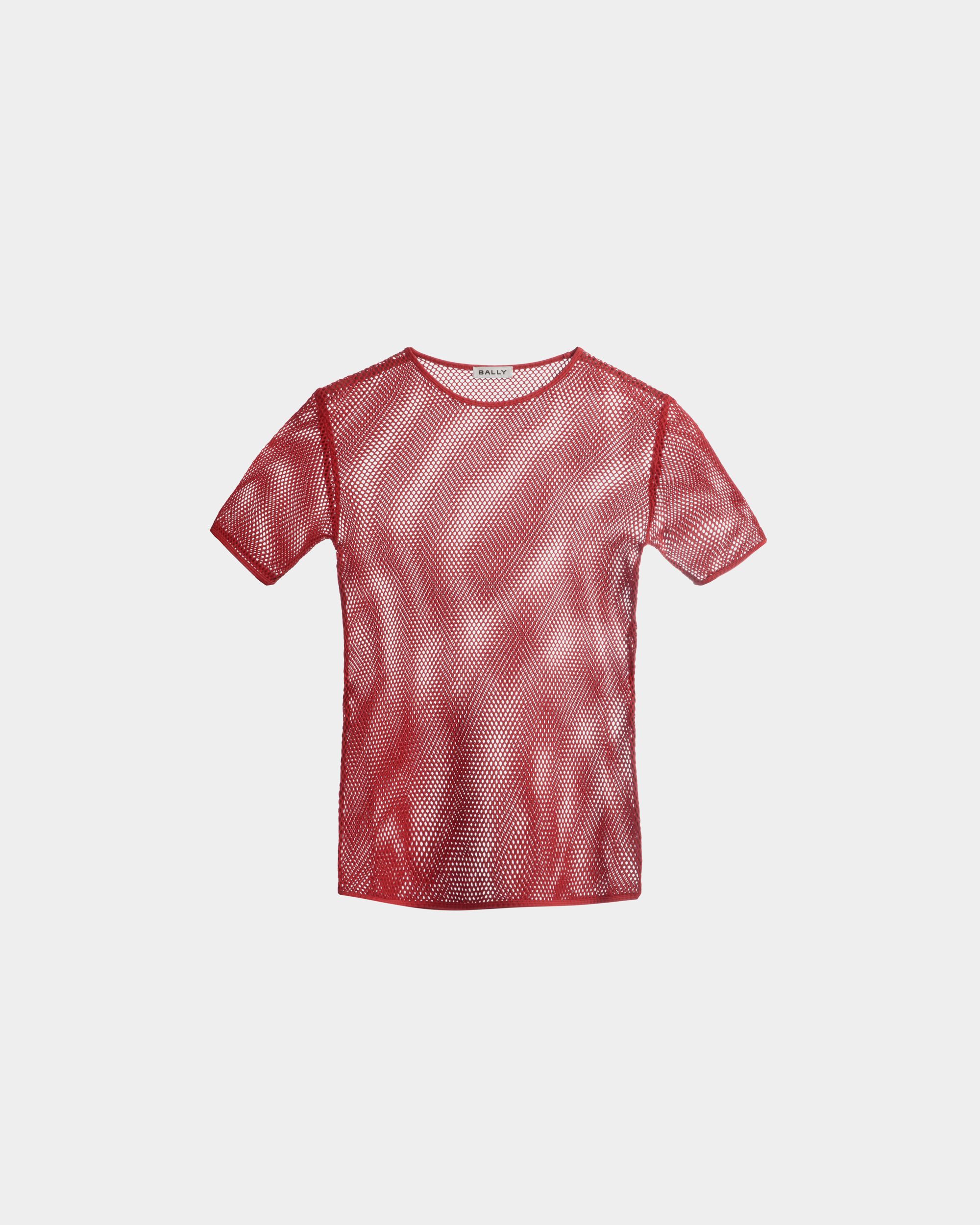 メッシュ Tシャツ レッド コットン - 男性 - Bally - 01
