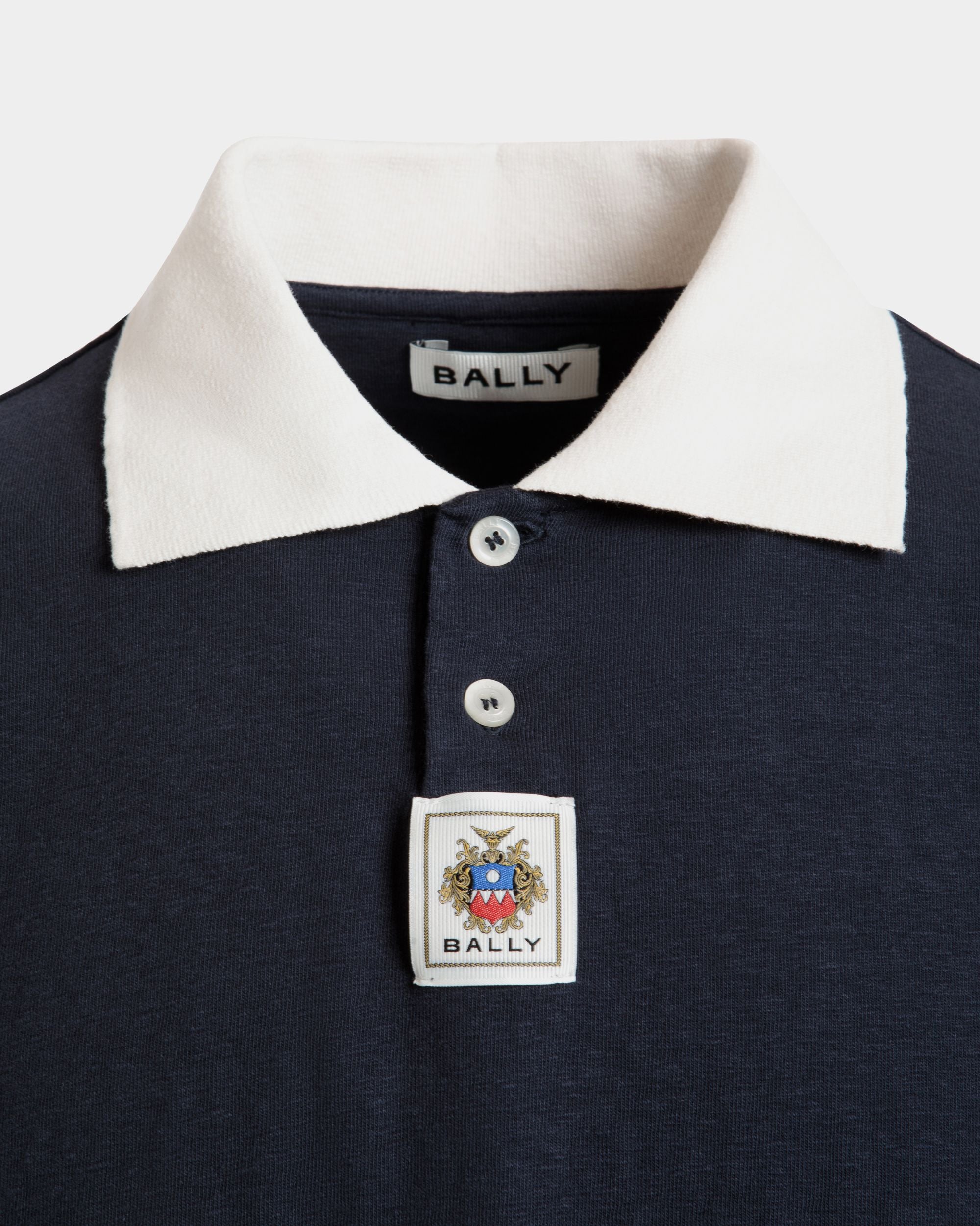 ポロシャツ ネイビーブルー ストレッチコットン - 男性 - Bally - 04
