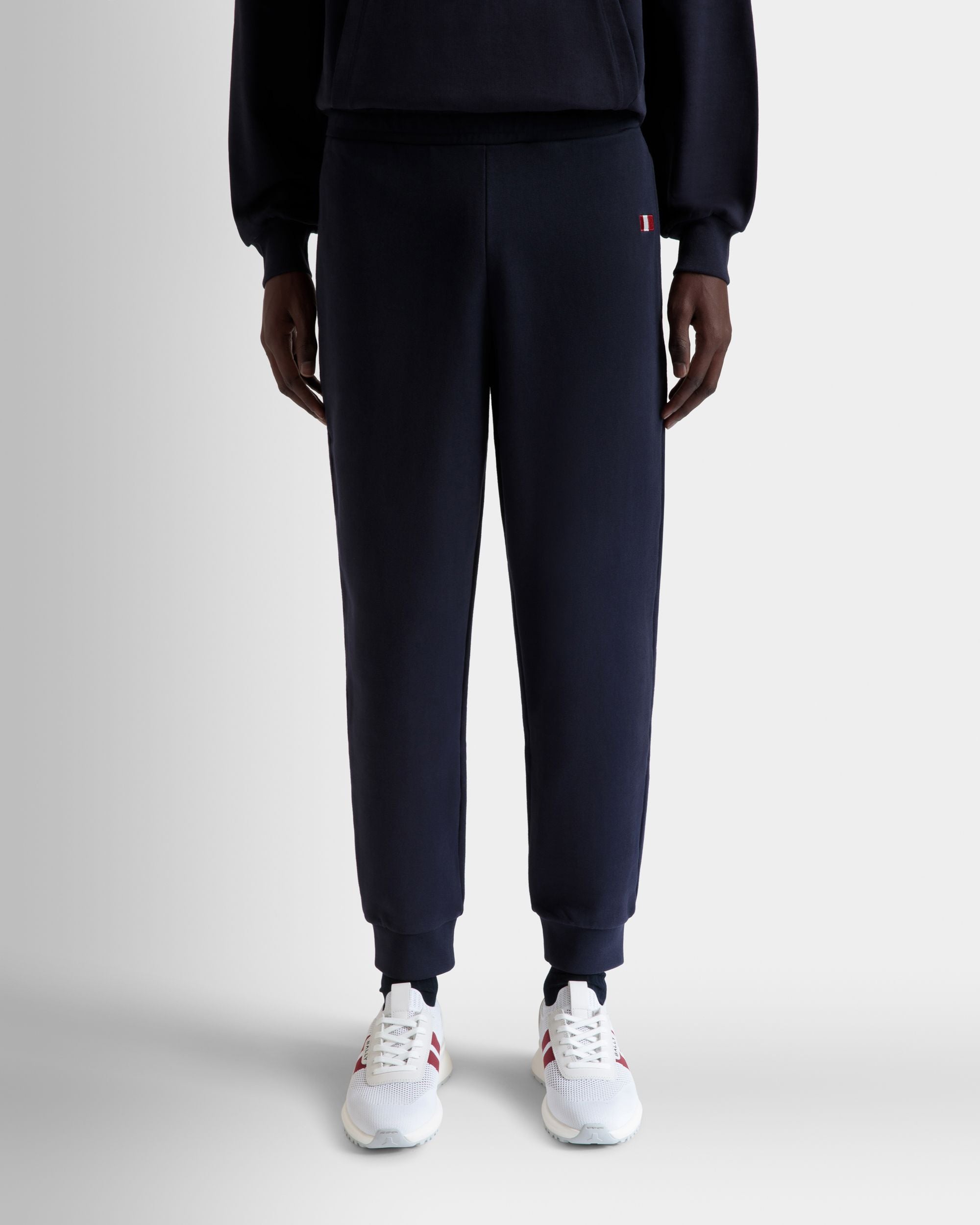 スウェットパンツ Ballyフラッグ ネイビーブルー コットン - 男性 - Bally - 08