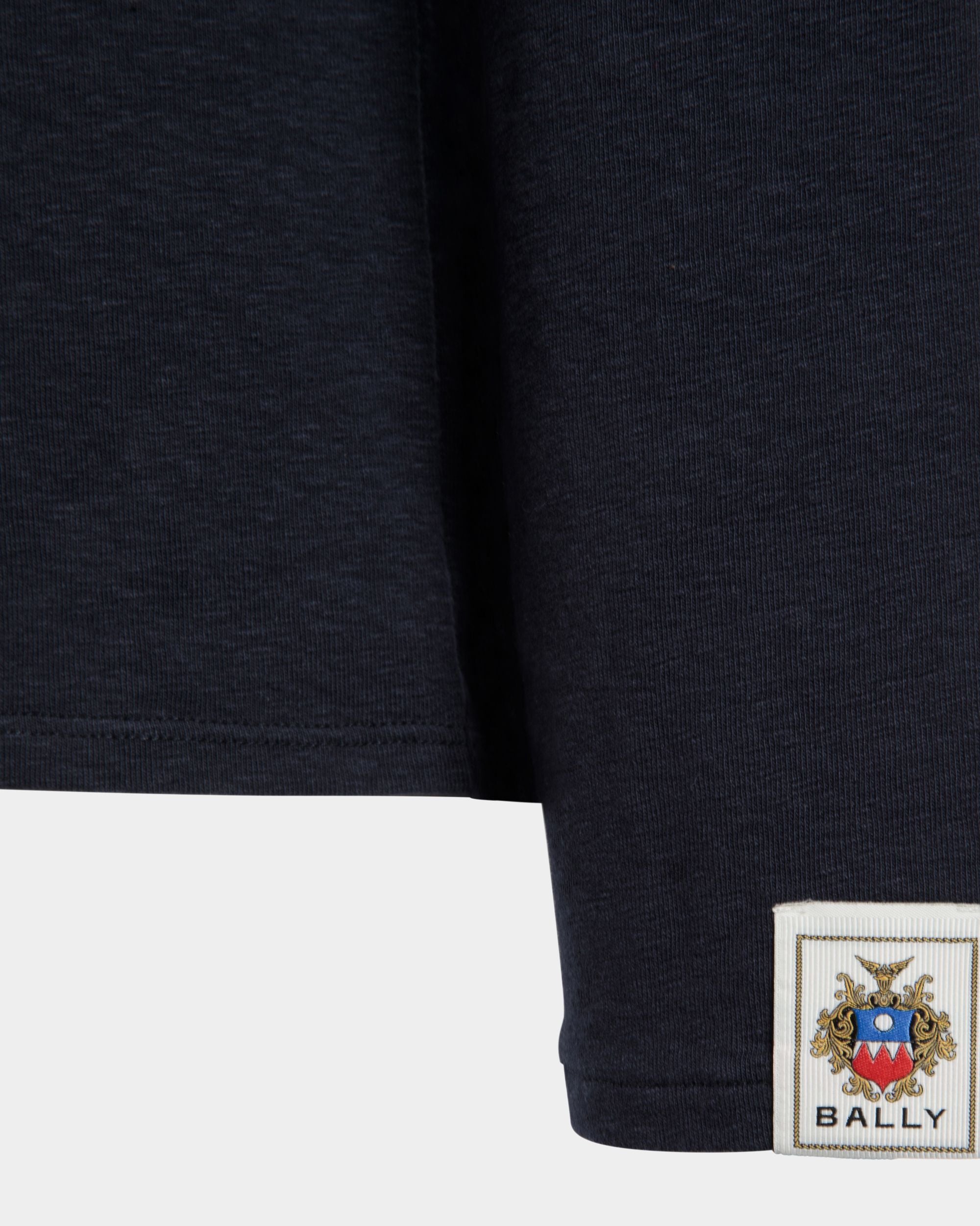 ロングスリーブ Tシャツ ネイビーブルー ストレッチコットン - 男性 - Bally - 04