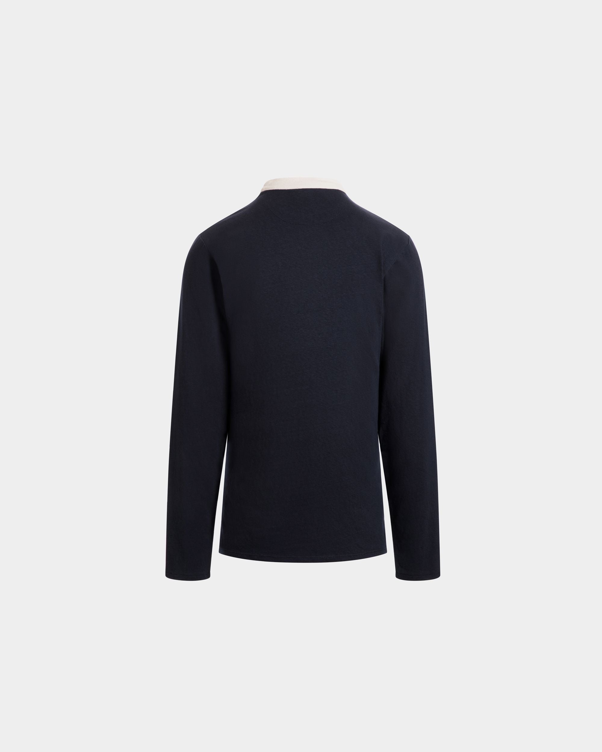 ロングスリーブ Tシャツ ネイビーブルー ストレッチコットン - 男性 - Bally - 07