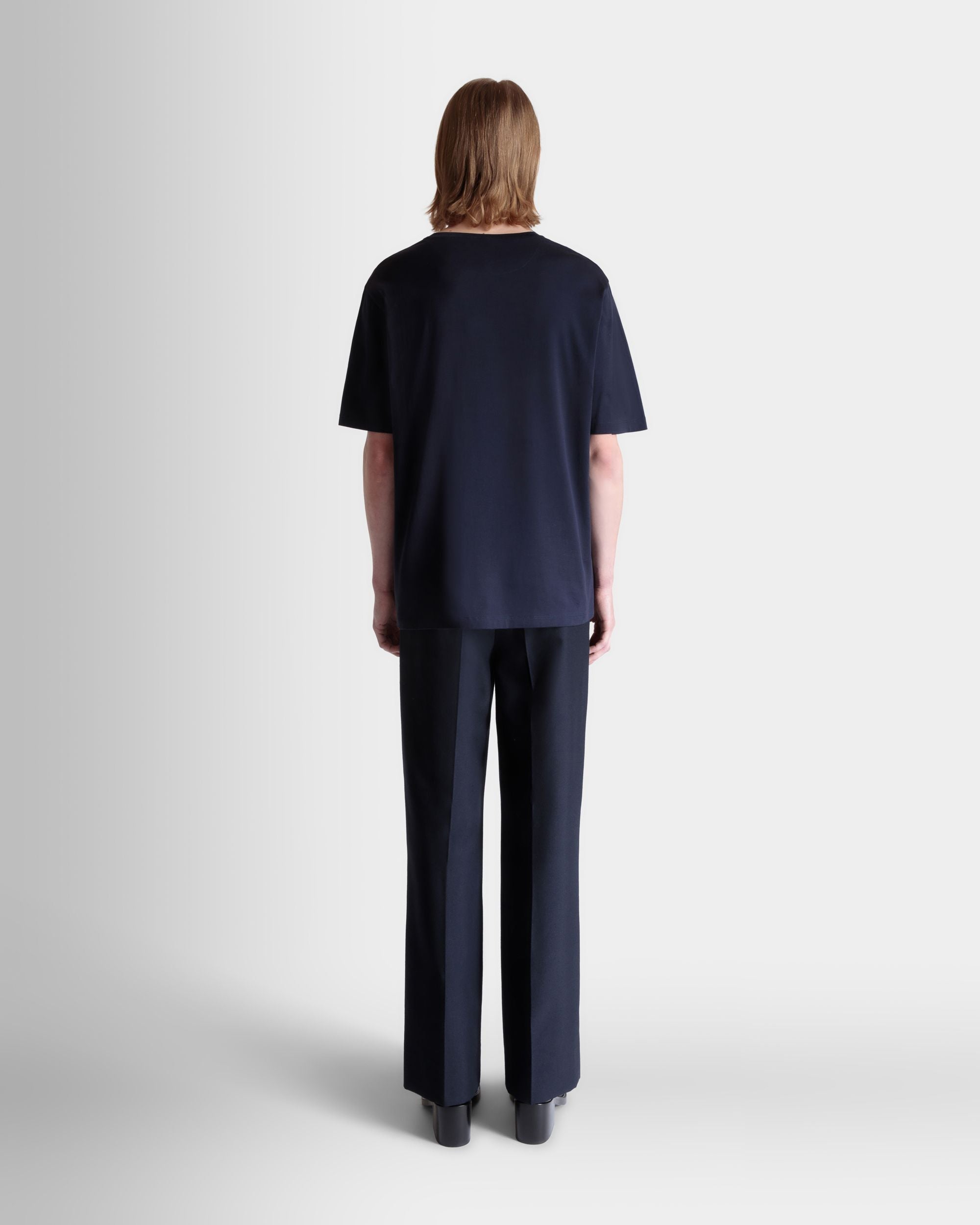 Tシャツ マッシュルームモチーフ ネイビーブルー コットン - 男性 - Bally - 06