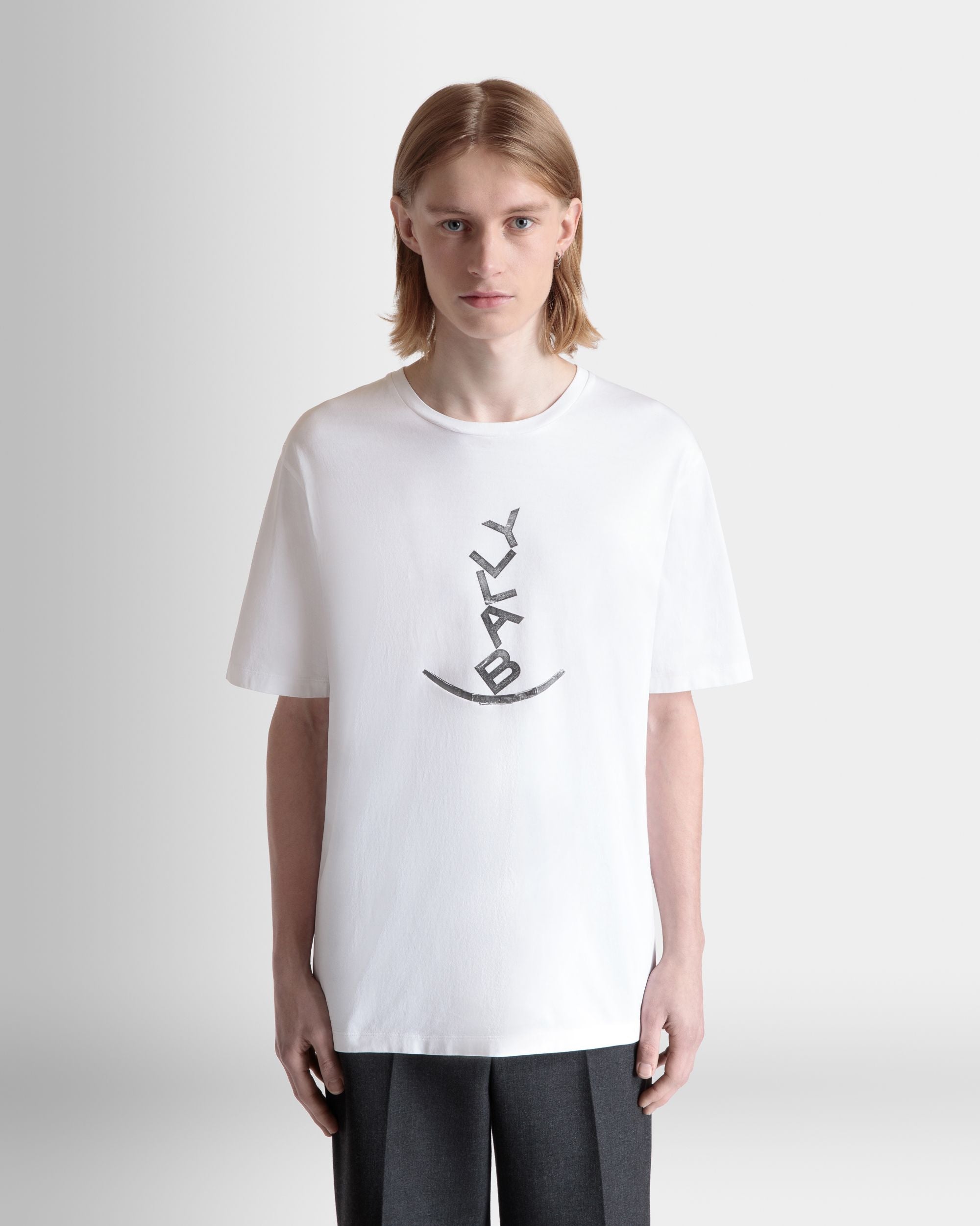 Tシャツ Beni Bischof Rocking Ballyグラフィック ホワイト コットン - 男性 - Bally - 08
