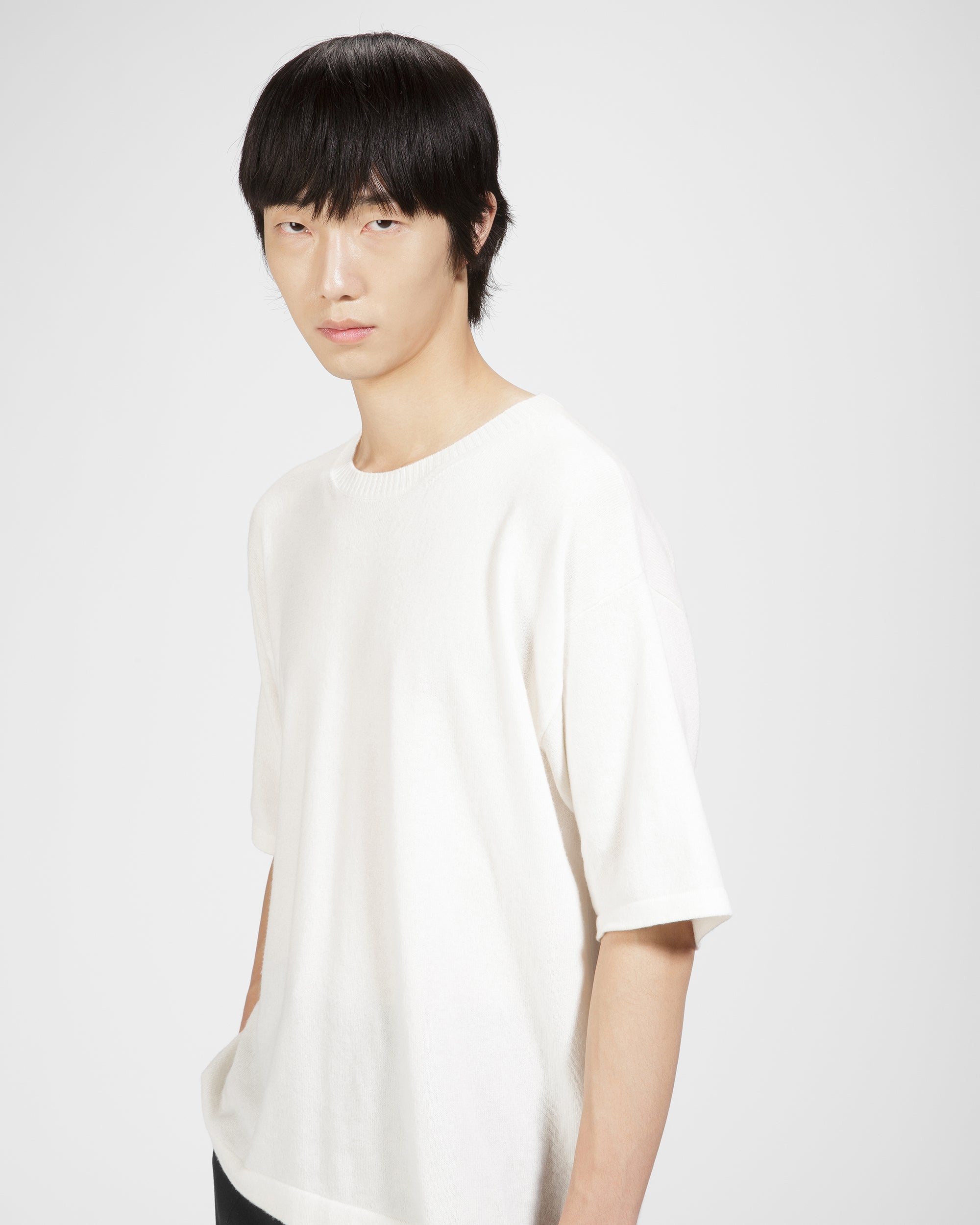 カシミア ニット Tシャツ ボーンホワイト カシミア ニット Tシャツ - 男性 - Bally - 04