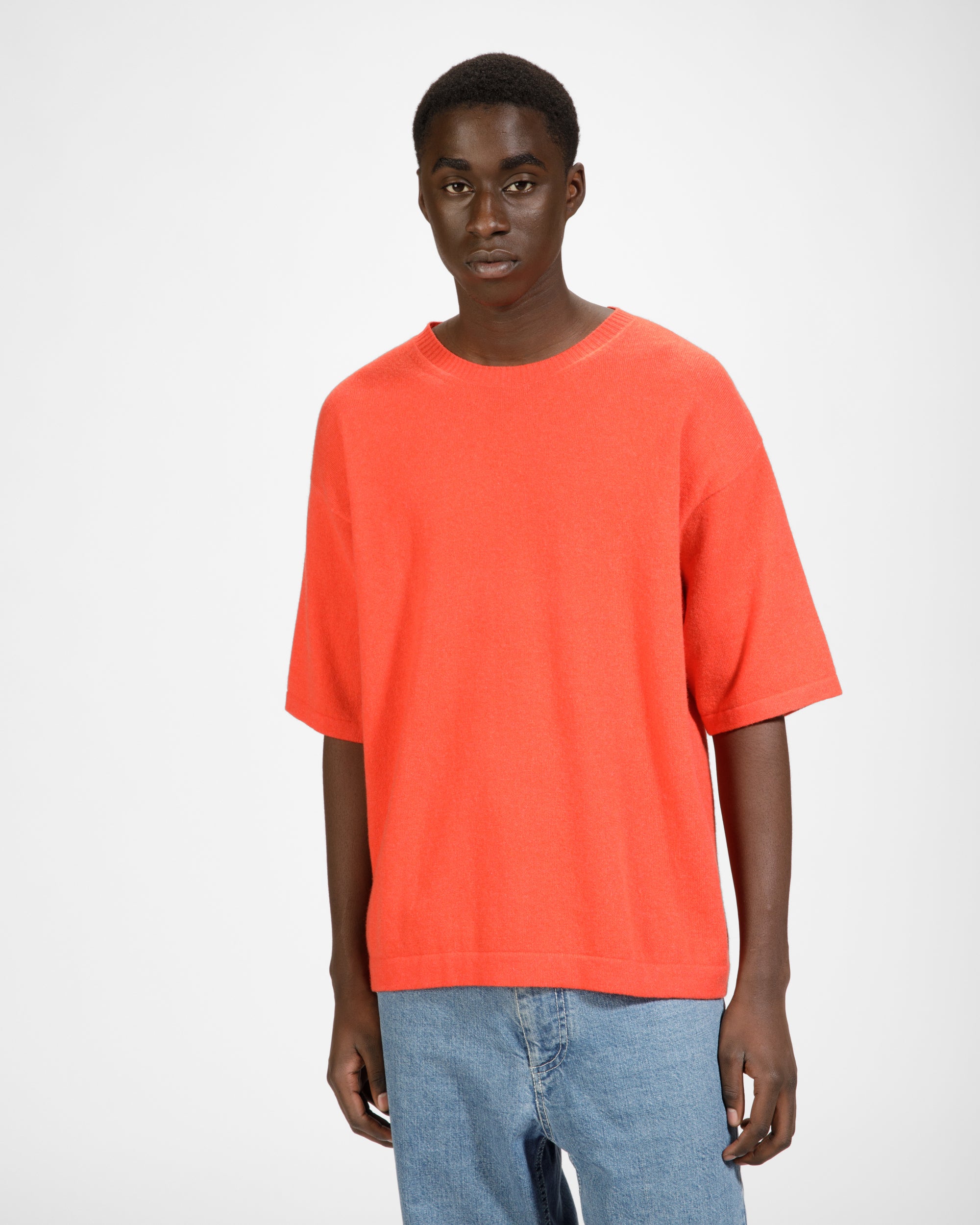 カシミア ニット Tシャツ オレンジ カシミア ニット Tシャツ - 男性 - Bally - 01