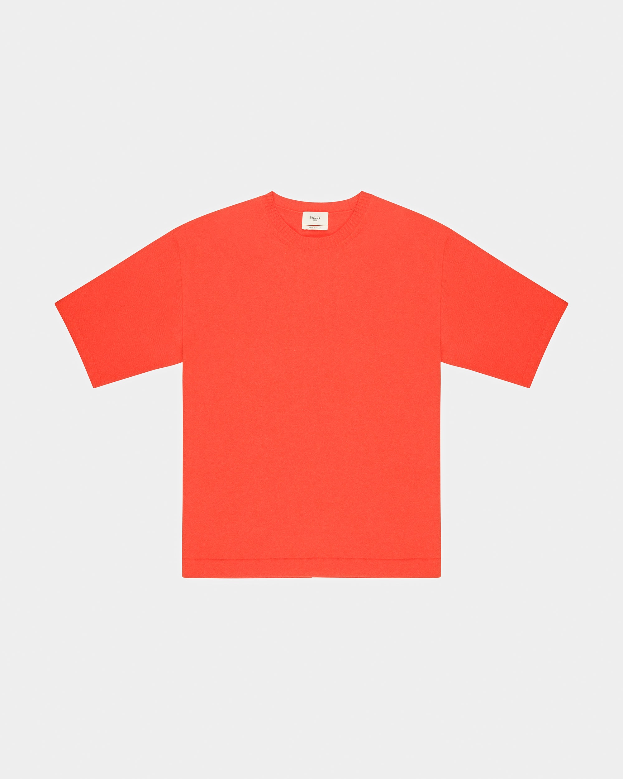 カシミア ニット Tシャツ オレンジ カシミア ニット Tシャツ - 男性 - Bally - 05