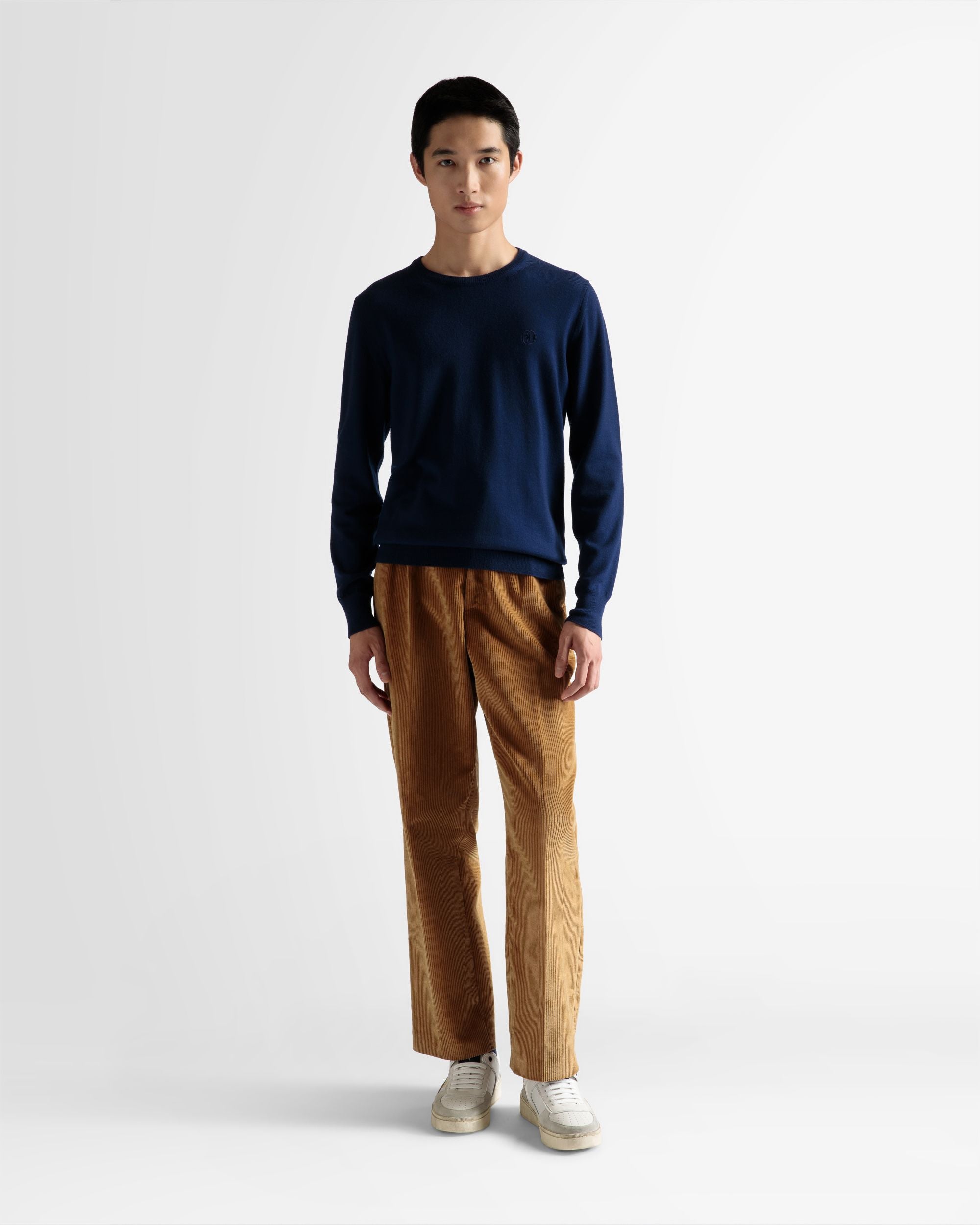 クルーネック セーター マリンブルー ウール - 男性 - Bally - 02