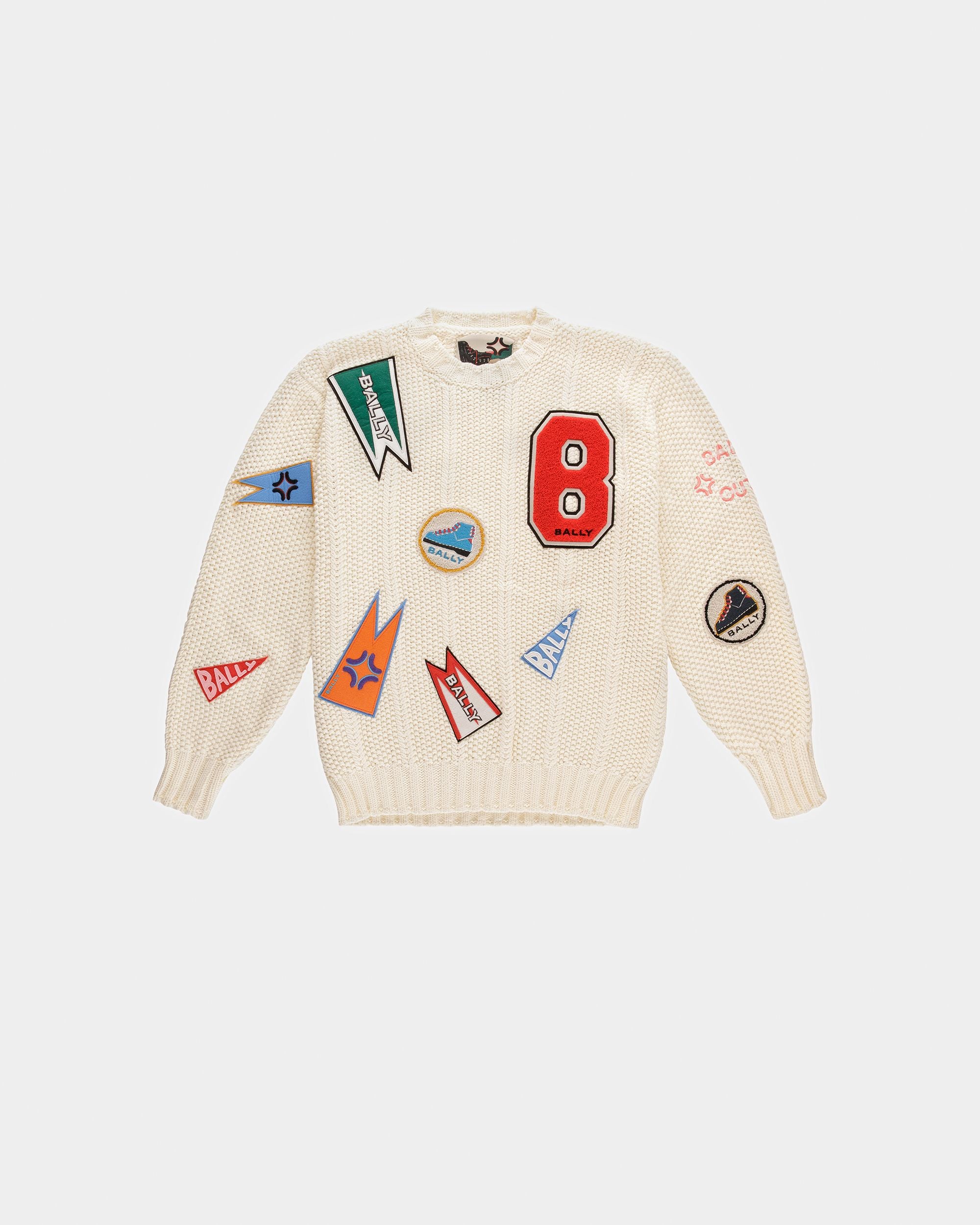 Peak Outlook クルーネック セーター ボーンホワイト コットン - 男性 - Bally - 01