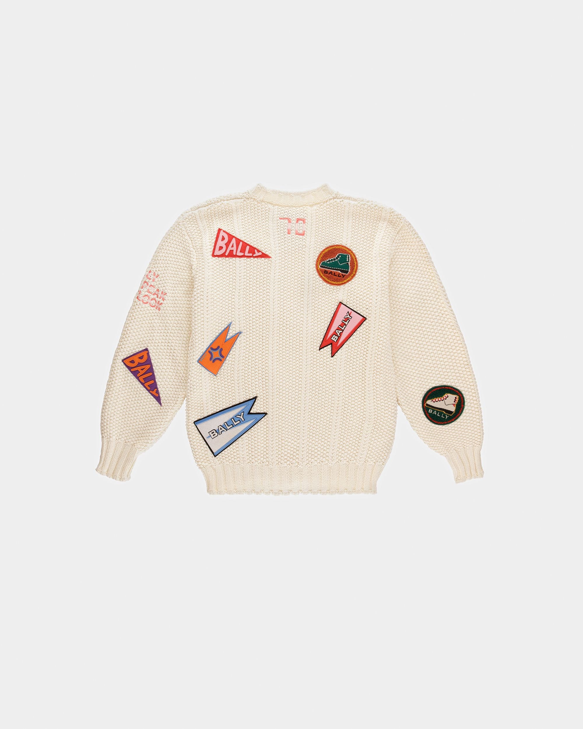 Peak Outlook クルーネック セーター ボーンホワイト コットン - 男性 - Bally - 07