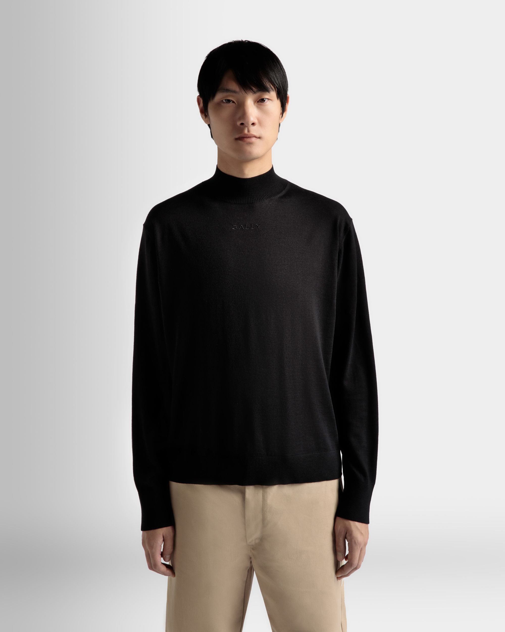 ロールネック セーター ブラック ウール - 男性 - Bally - 03