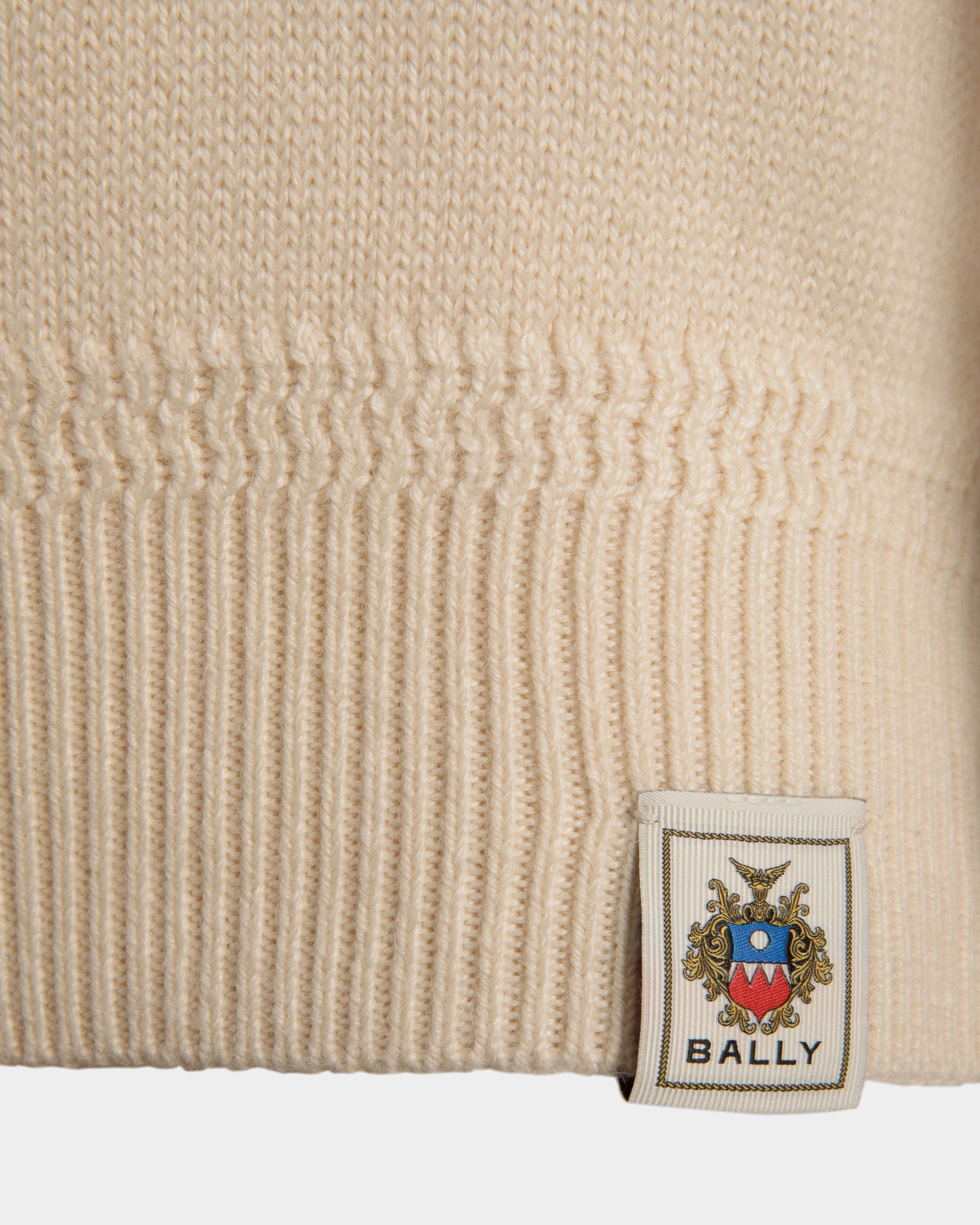 タートルネック セーター Ballyクレストロゴ アイボリー ウール＆シルク - 男性 - Bally - 02