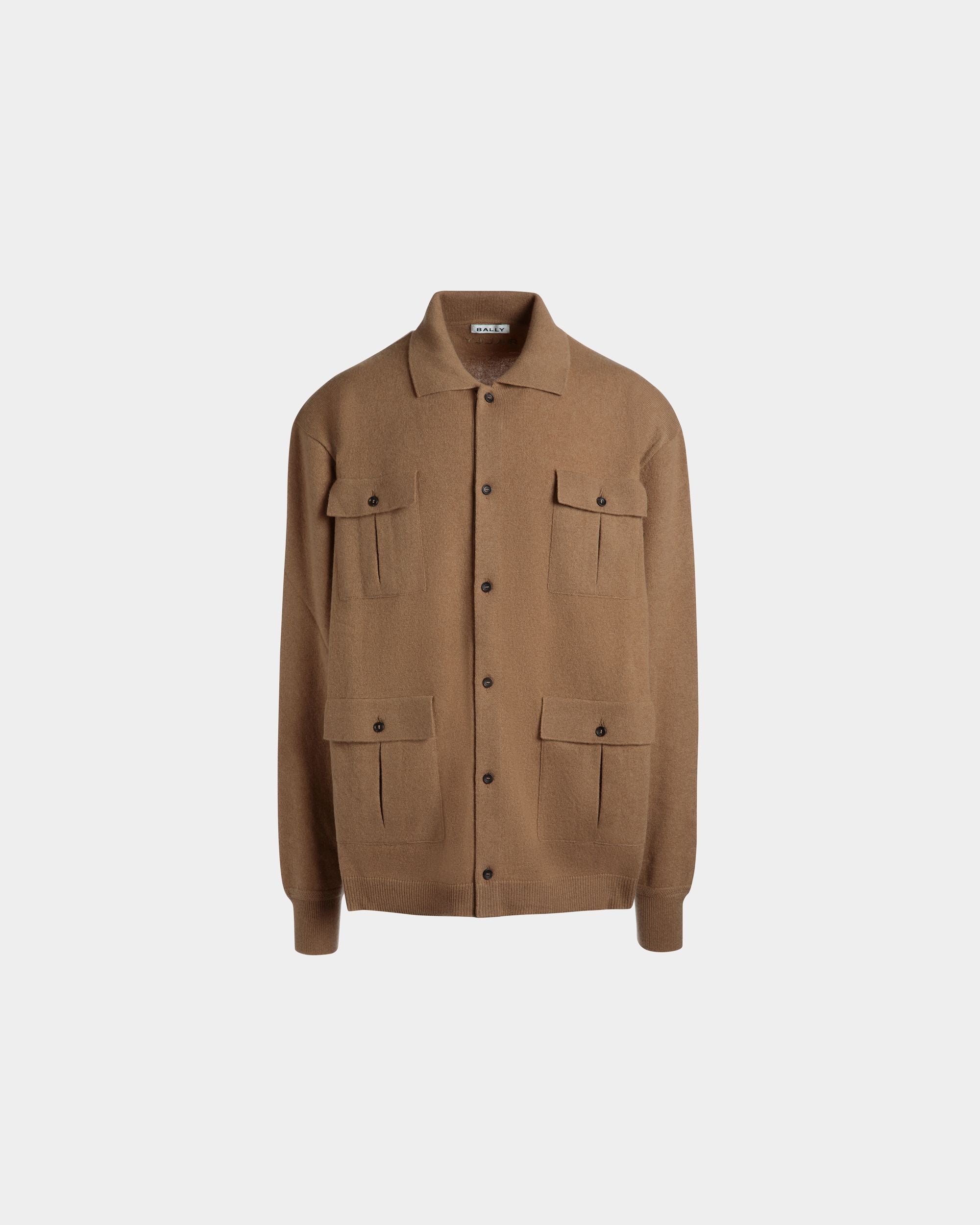 ロングスリーブ シャツ ロゴ ブラウン カシミア - 男性 - Bally - 01