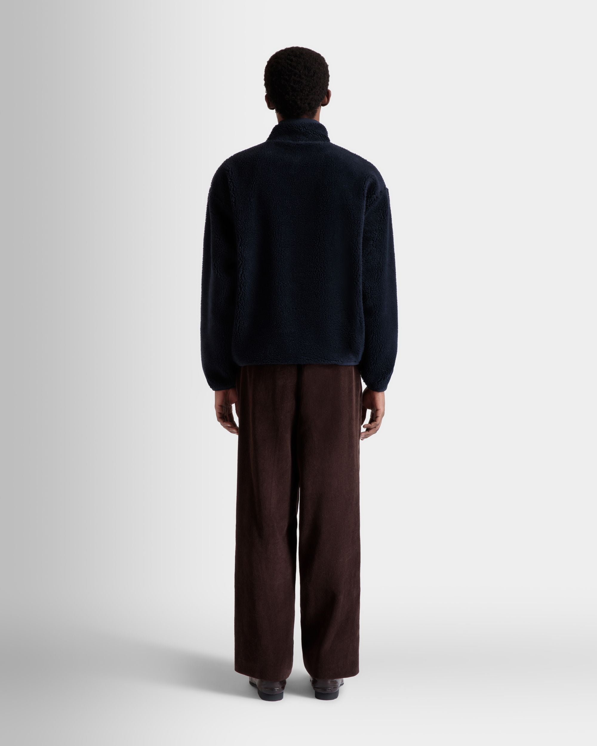 Winter Capsule フルジップ スウェットシャツ アルパインフラワー ネイビーブルー フリース - 男性 - Bally - 06