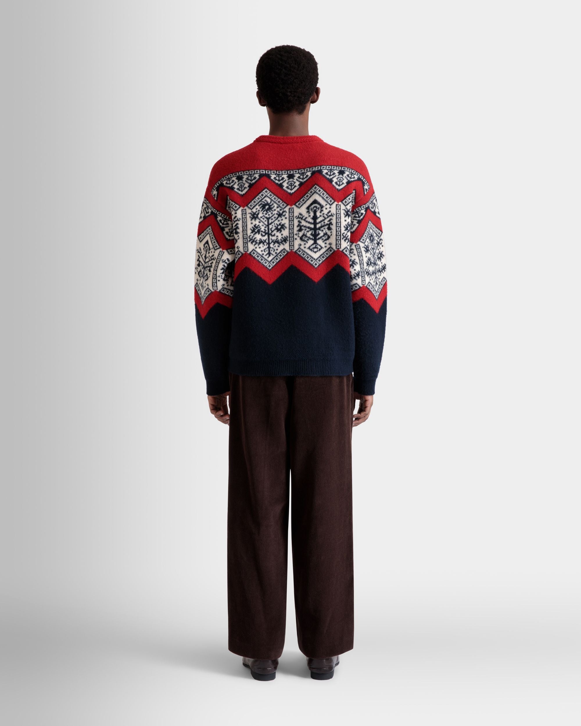 Winter Capsule クルーネック セーター ヘリテージフラワー マルチカラー ウール - 男性 - Bally - 06