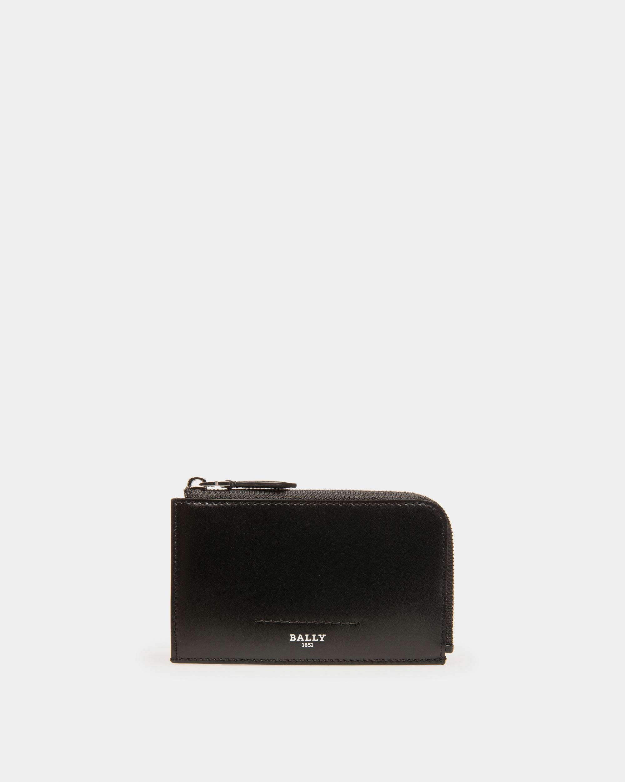 Scord ブラック レザー カードホルダー - 男性 - Bally - 01