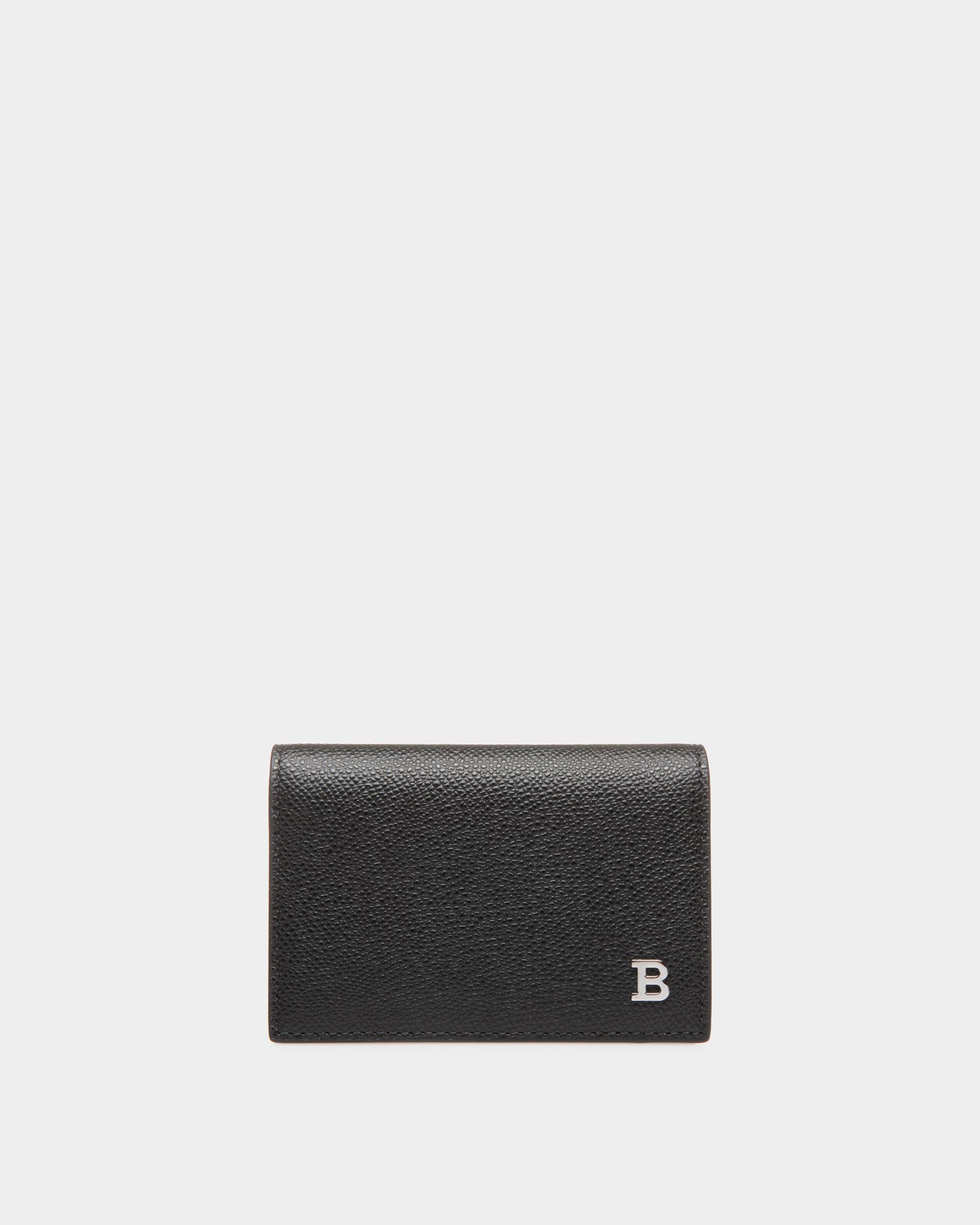 Business Card Holder In Black Bovine - 男性 - Bally - 01