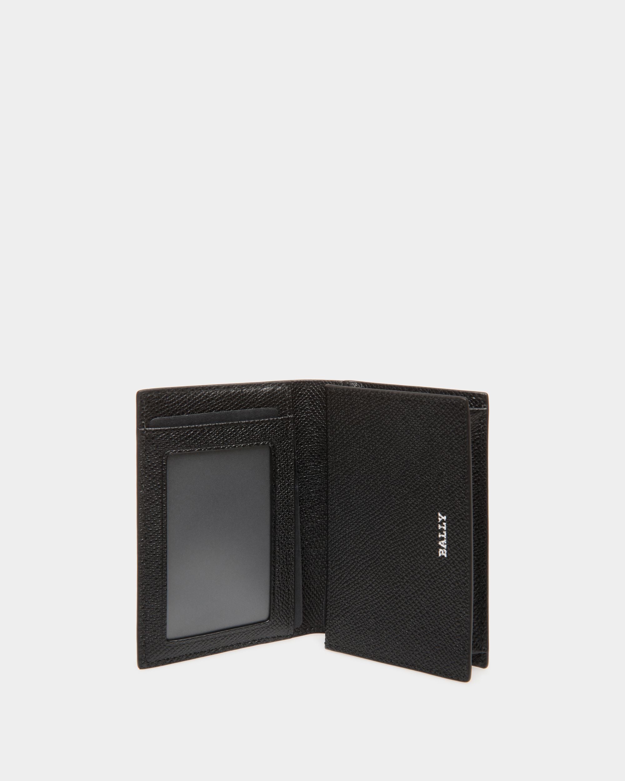 Business Card Holder In Black Bovine - 男性 - Bally - 03