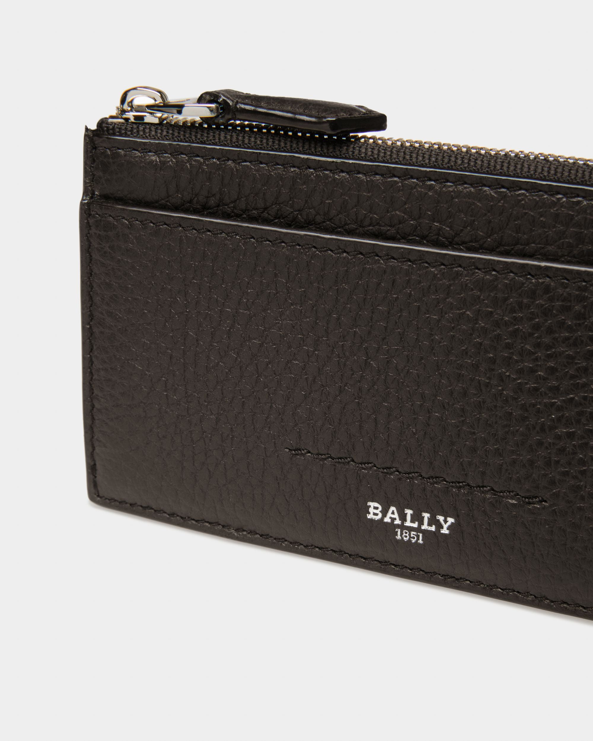 Sythom ブラック レザー ビジネスカードホルダー - 男性 - Bally - 04