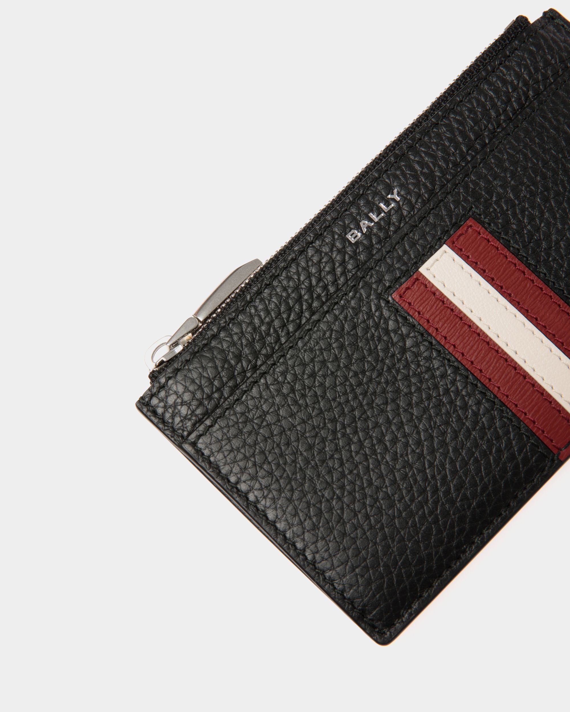 Ribbon コイン＆カードホルダー ブラック レザー - 男性 - Bally - 04