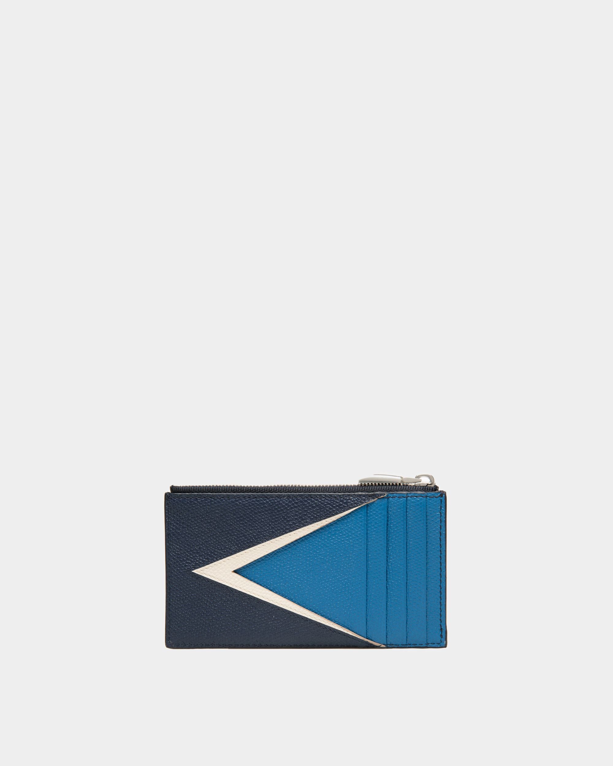 Flag コイン＆カードホルダー ブルー レザー - 男性 - Bally - 02