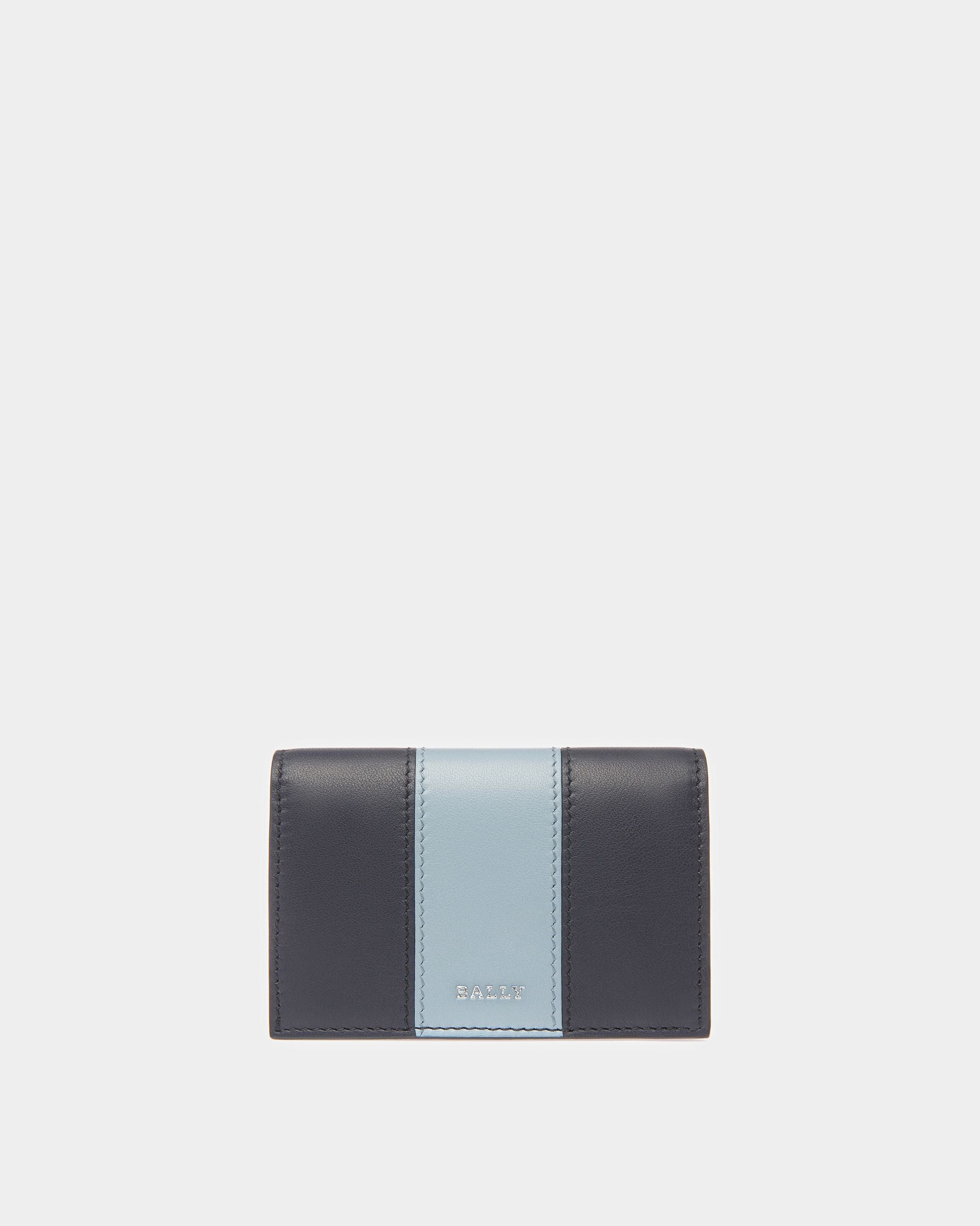 Balee ミッドナイトブルー＆ライトブルー レザー ビジネスカードホルダー - 男性 - Bally - 01