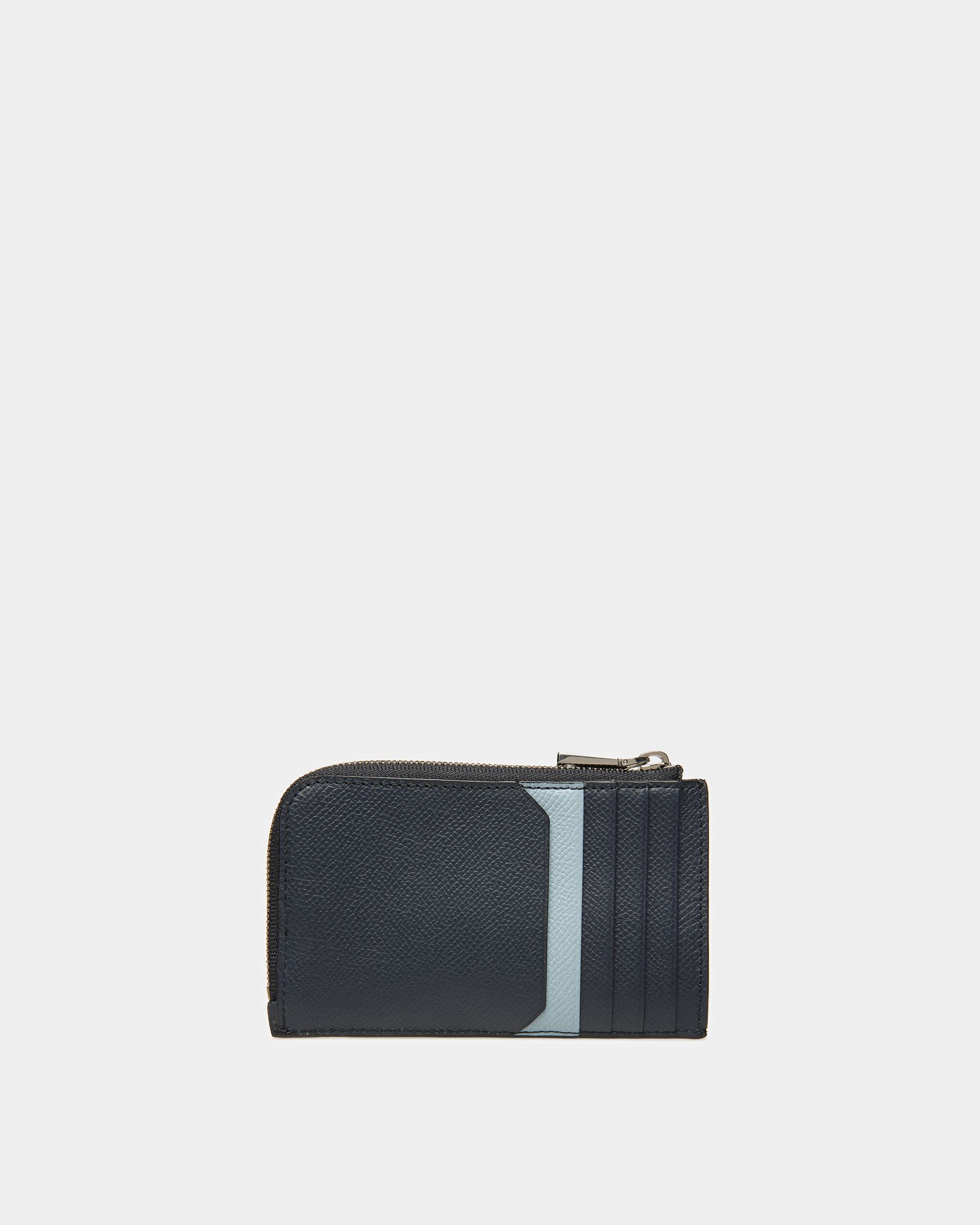 Bord ミッドナイトブルー＆ライトブルー レザー ビジネスカードホルダー - 男性 - Bally - 02