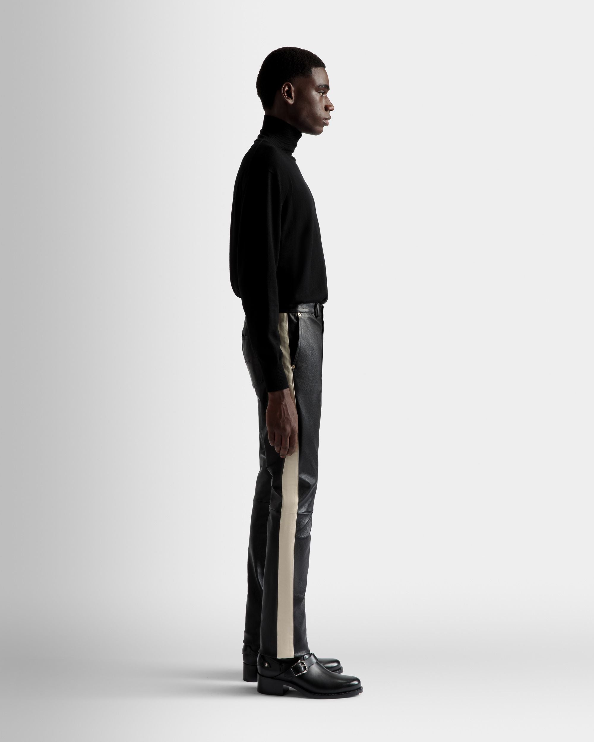 ナッパレザー ストレッチ パンツ ブラック レザー - 男性 - Bally - 05