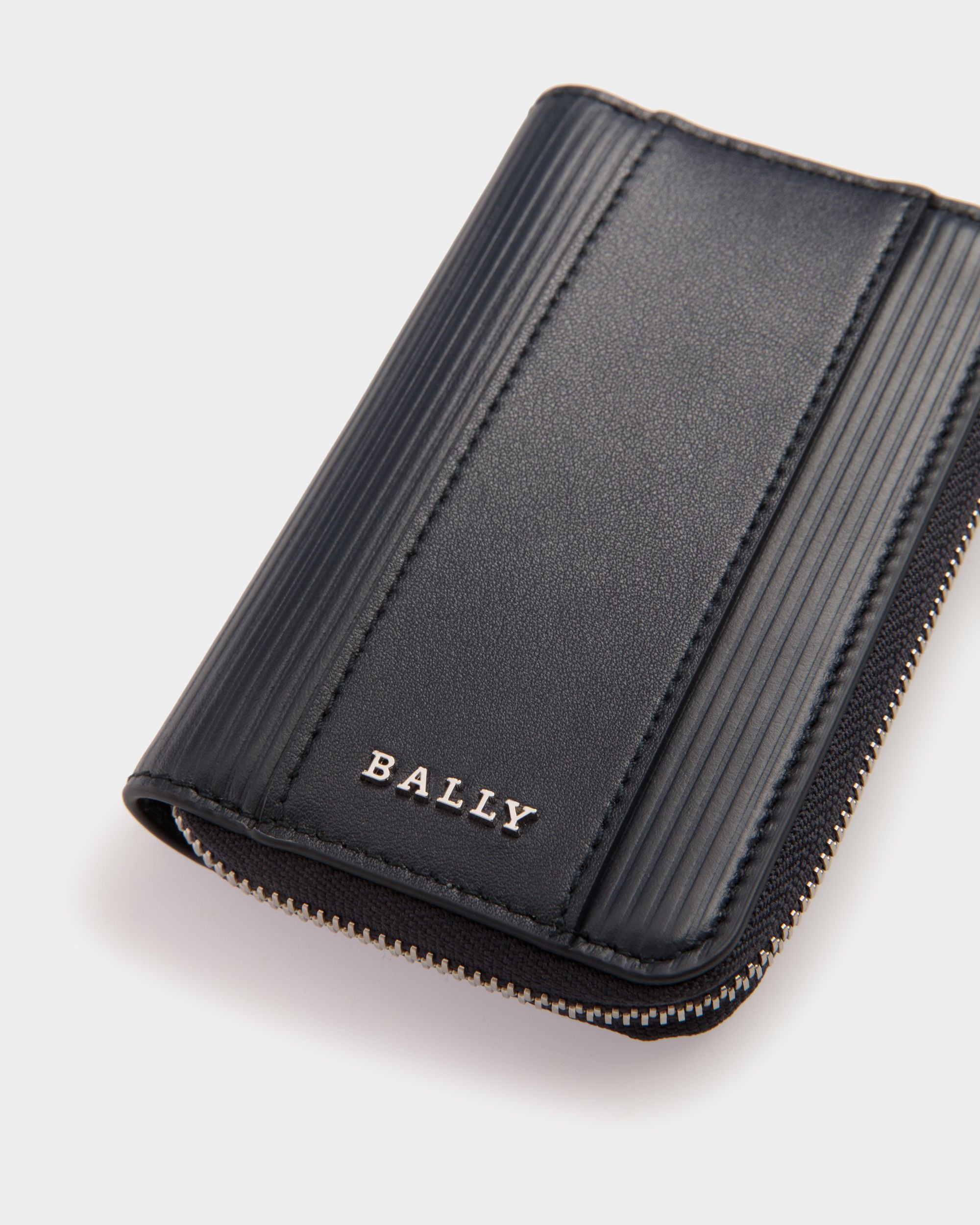 Key Case In Black Bovine - 男性 - Bally - 04
