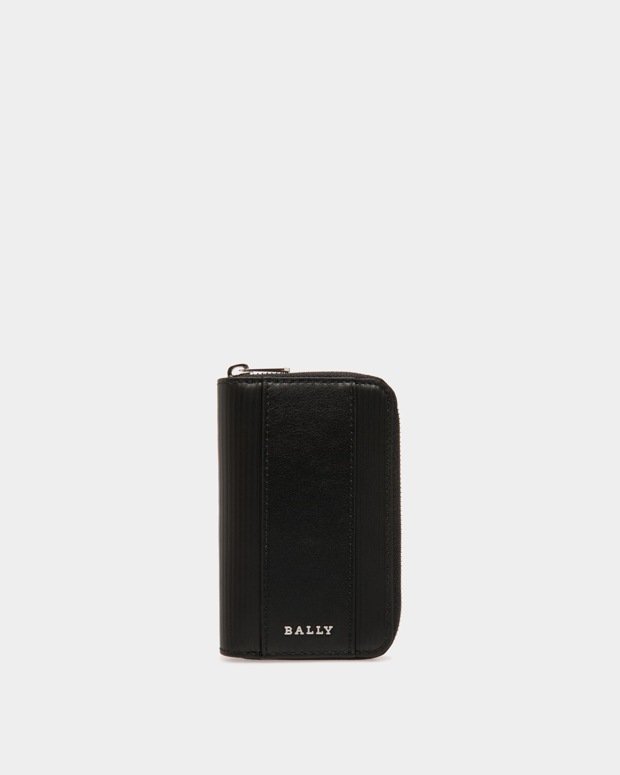 Key Case In Black Leather - 男性 - Bally - 01