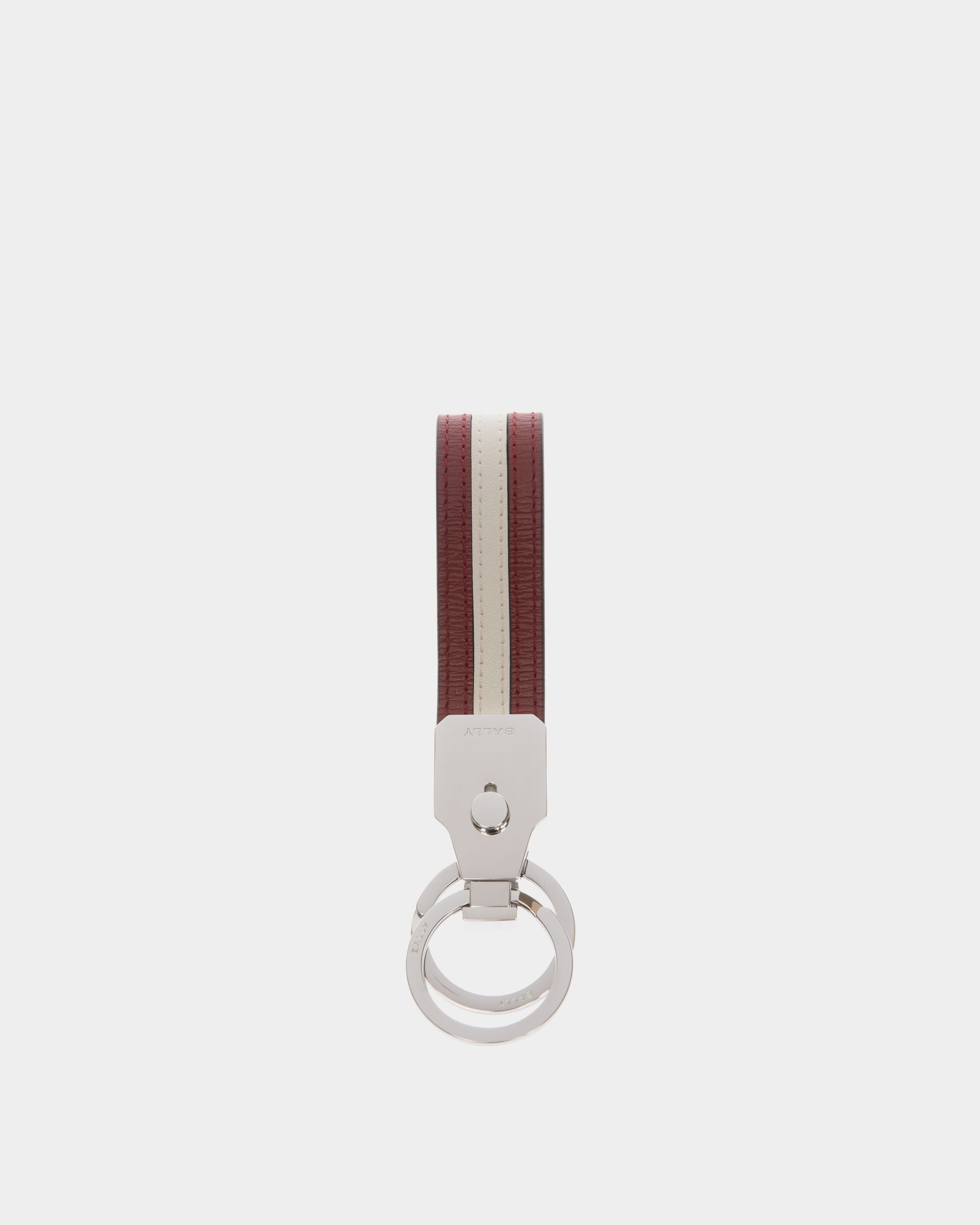 Ribbon キーリング レッド レザー - 男性 - Bally - 01