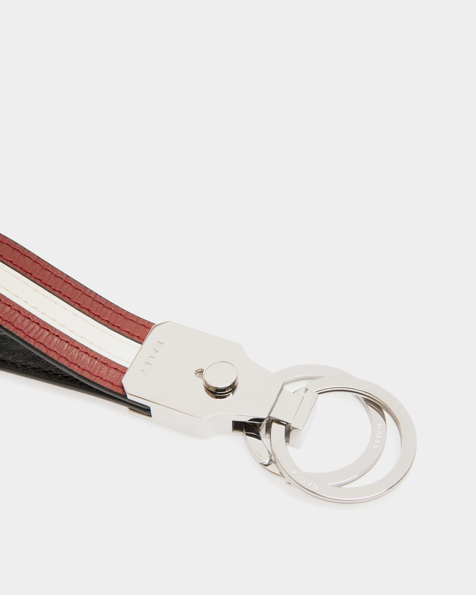 Ribbon キーリング レッド レザー - 男性 - Bally - 03
