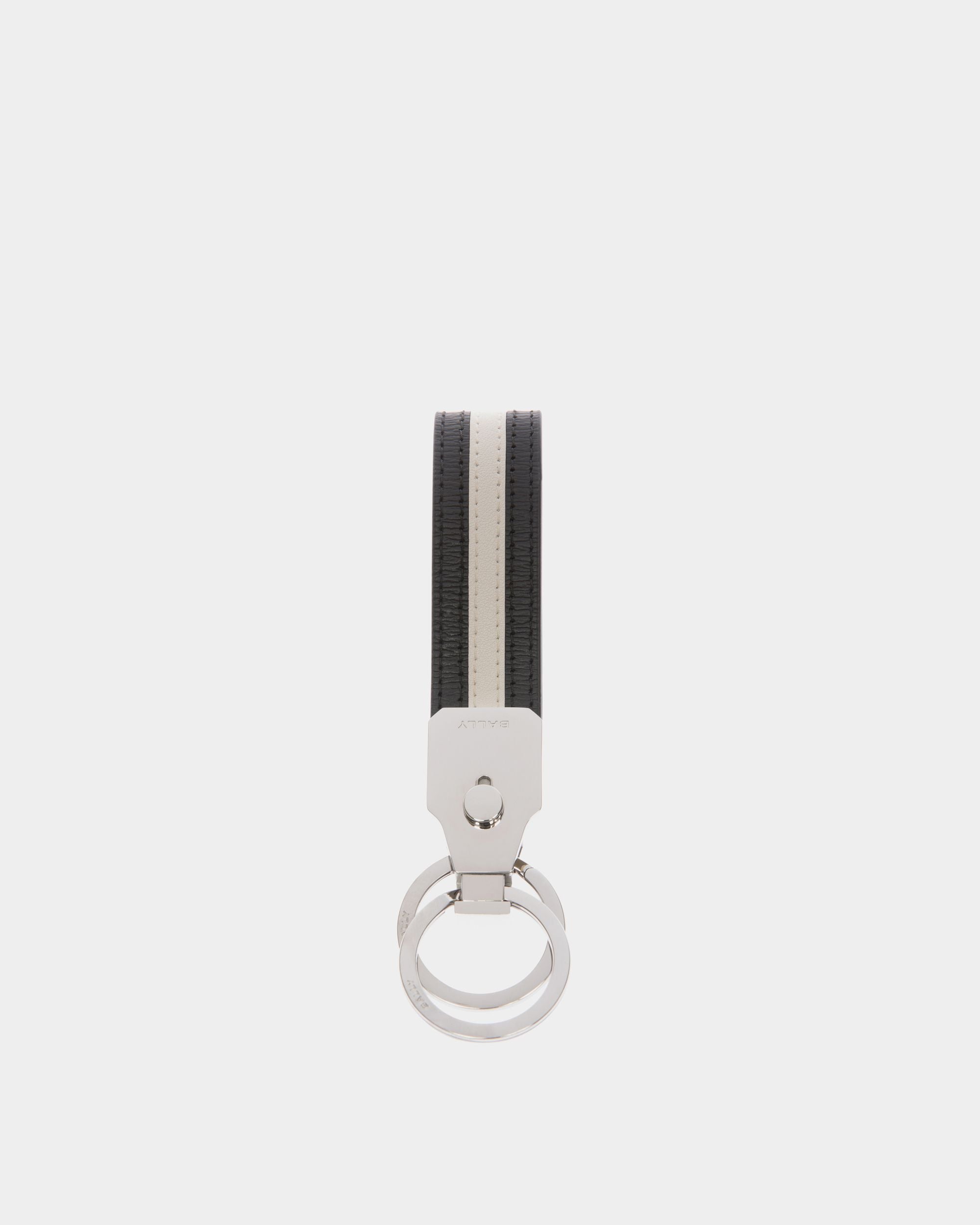 Ribbon キーリング ブラック レザー - 男性 - Bally - 02