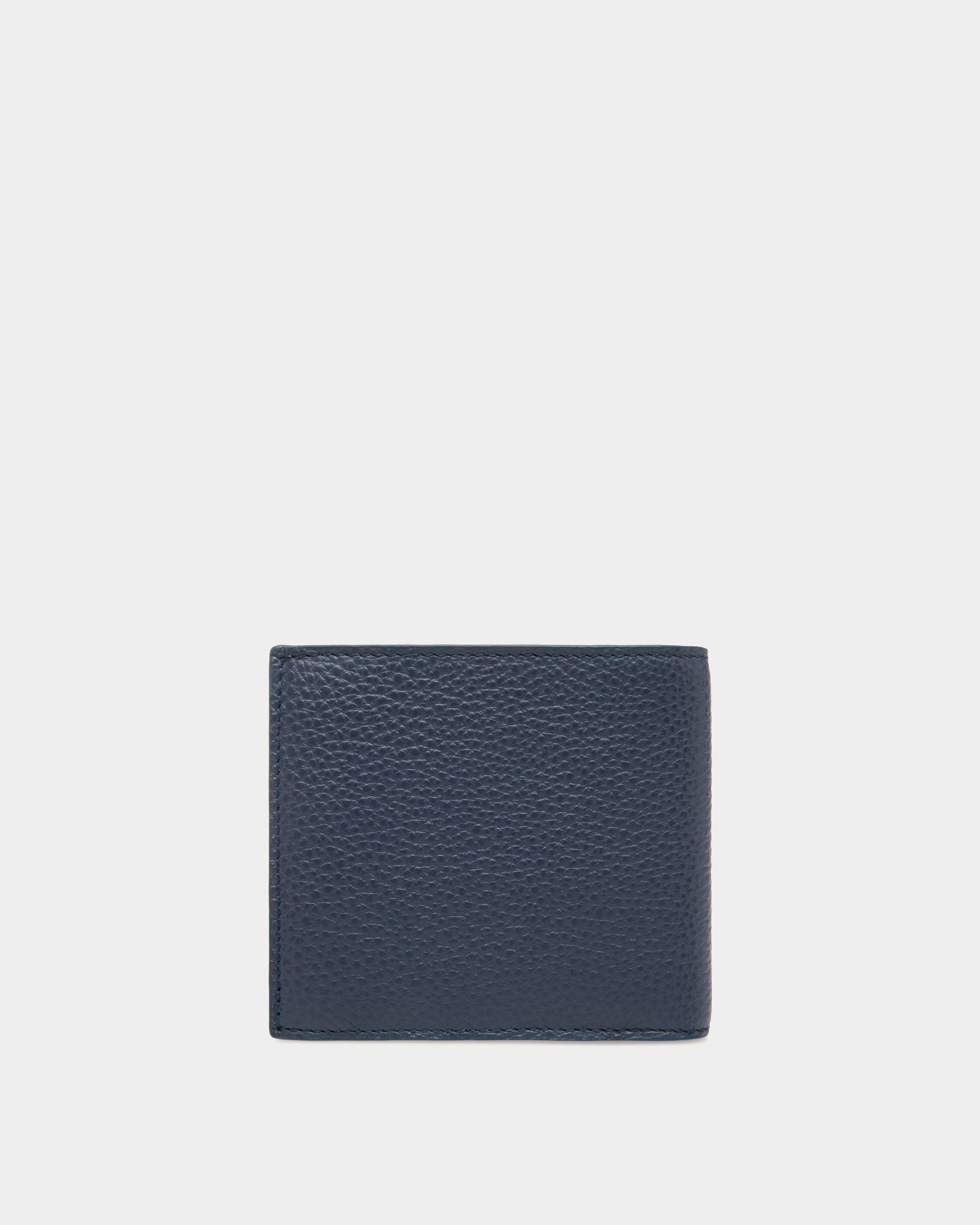 Coin Wallet In Blue Leather - 男性 - Bally - 02
