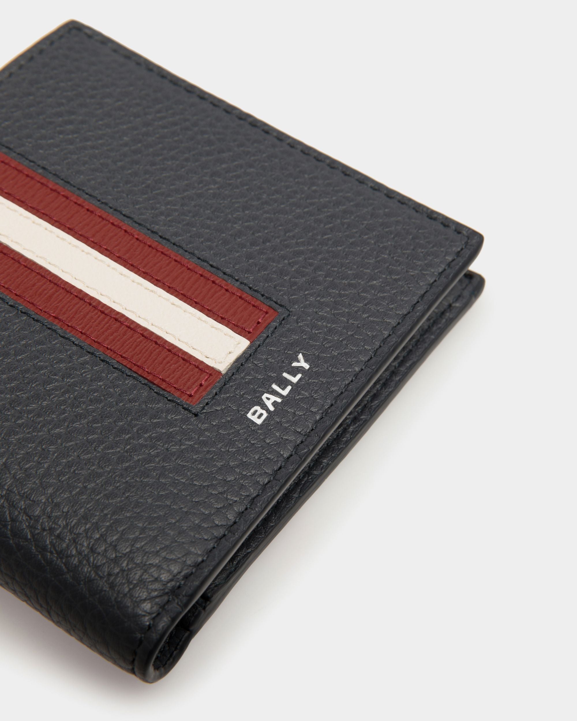 Ribbon バイフォールドウォレット Navy Blue レザー - 男性 - Bally - 04