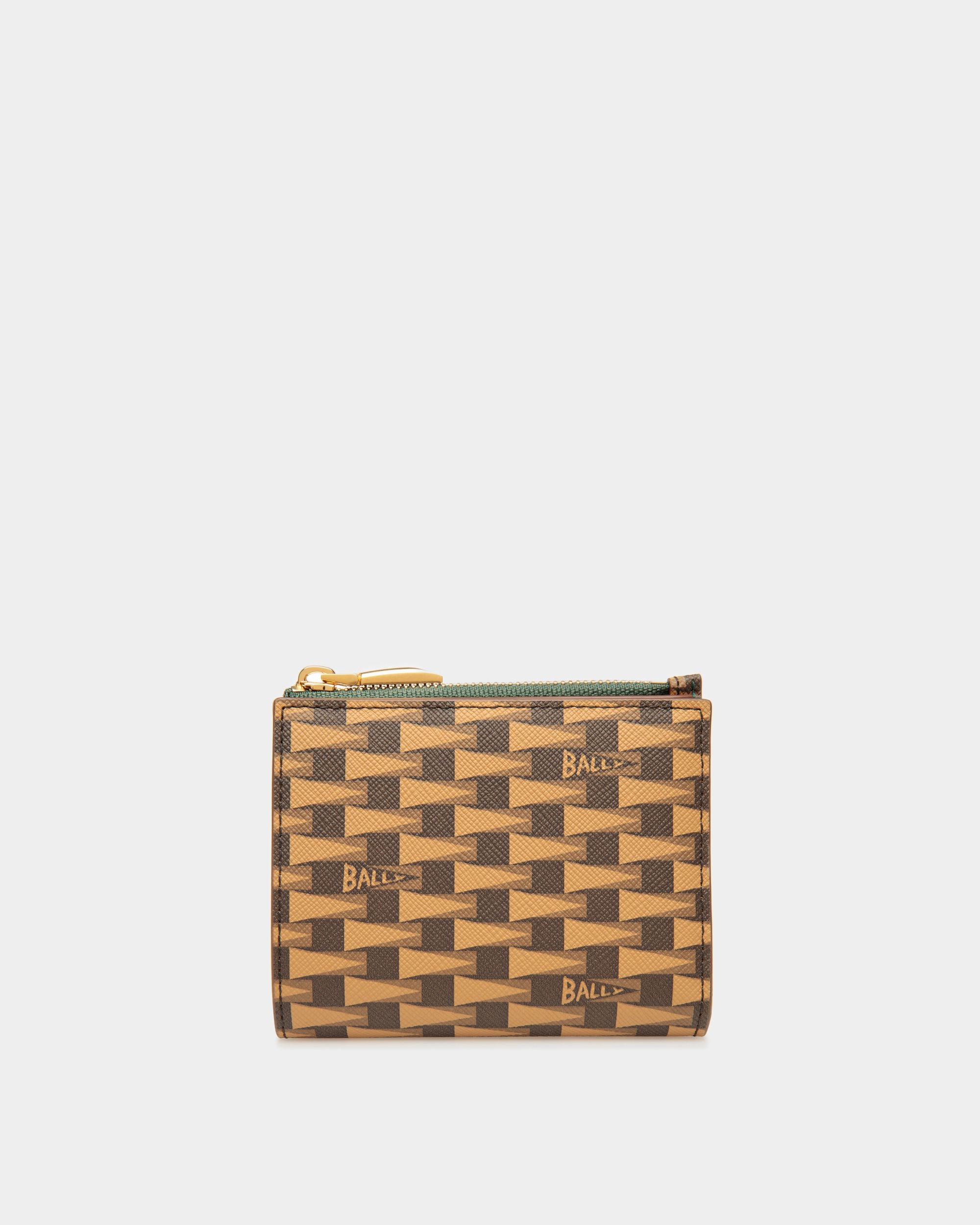 Pennant ウォレット デザートブラウン＆ケリーグリーン レザー＆TPU - 男性 - Bally - 01