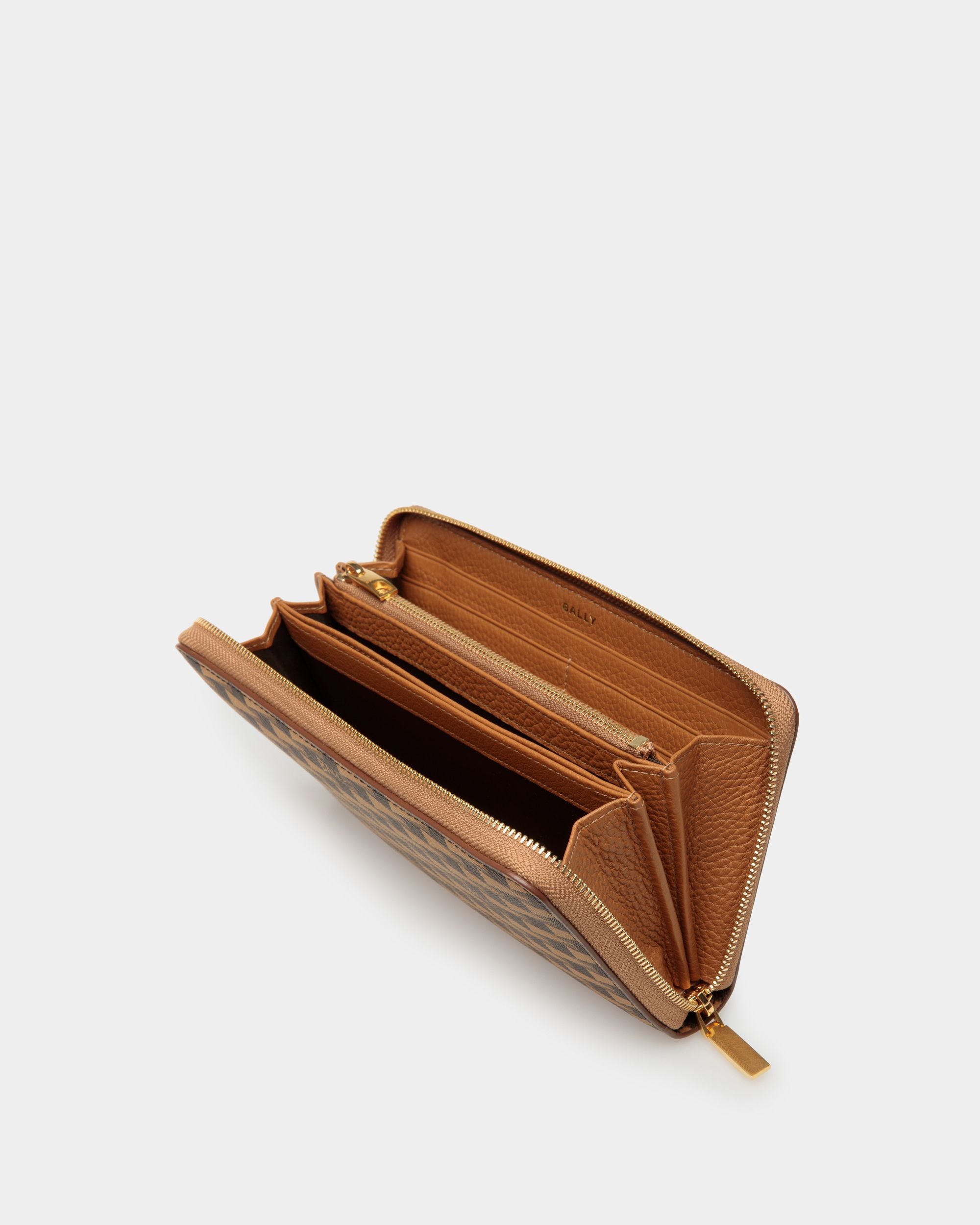 Pennant ラウンドジップウォレット デザートブラウン TPU - 男性 - Bally - 03