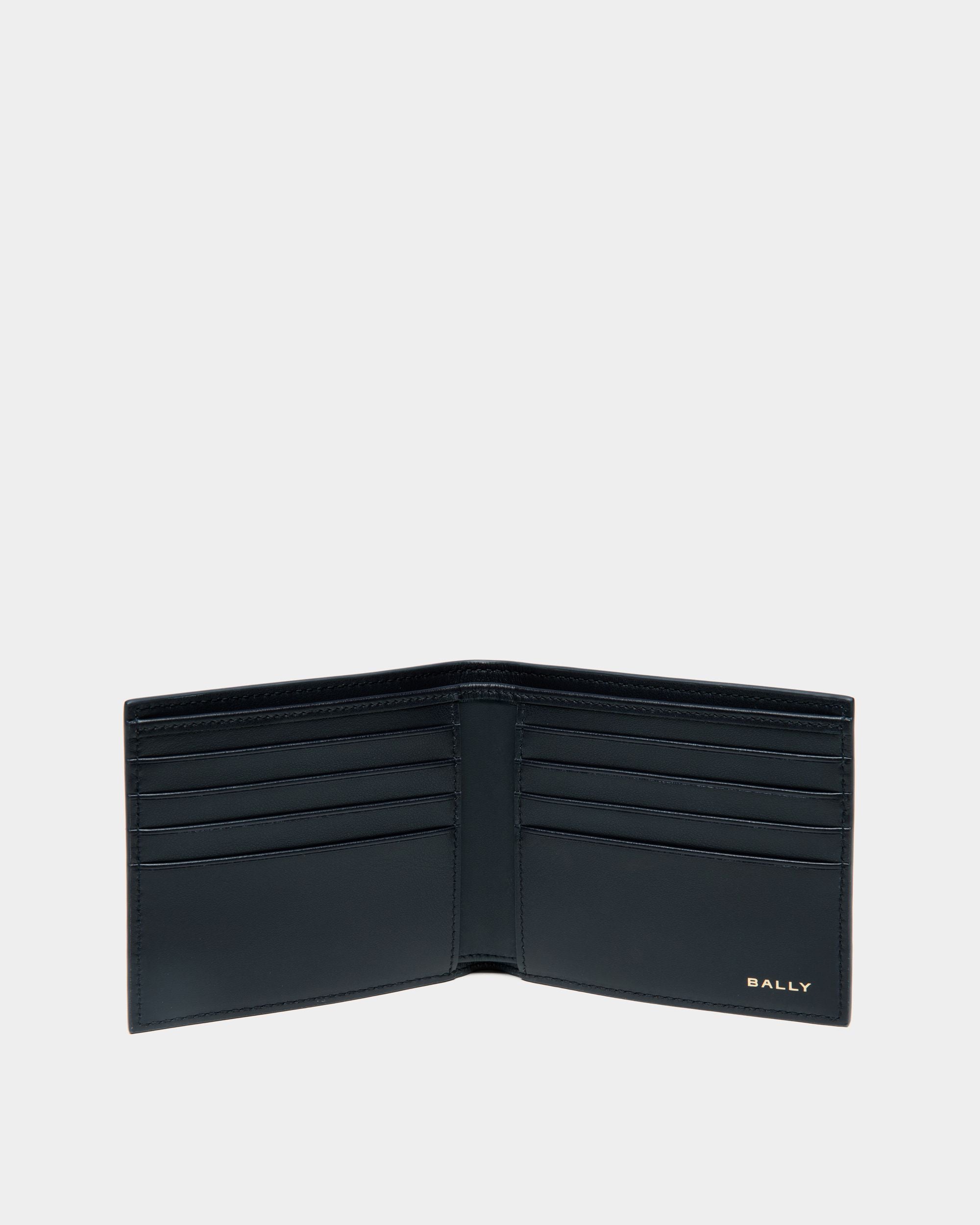 Summer Capsule バイフォールドウォレット ホワイト＆ネイビーブルー レザー - 男性 - Bally - 03