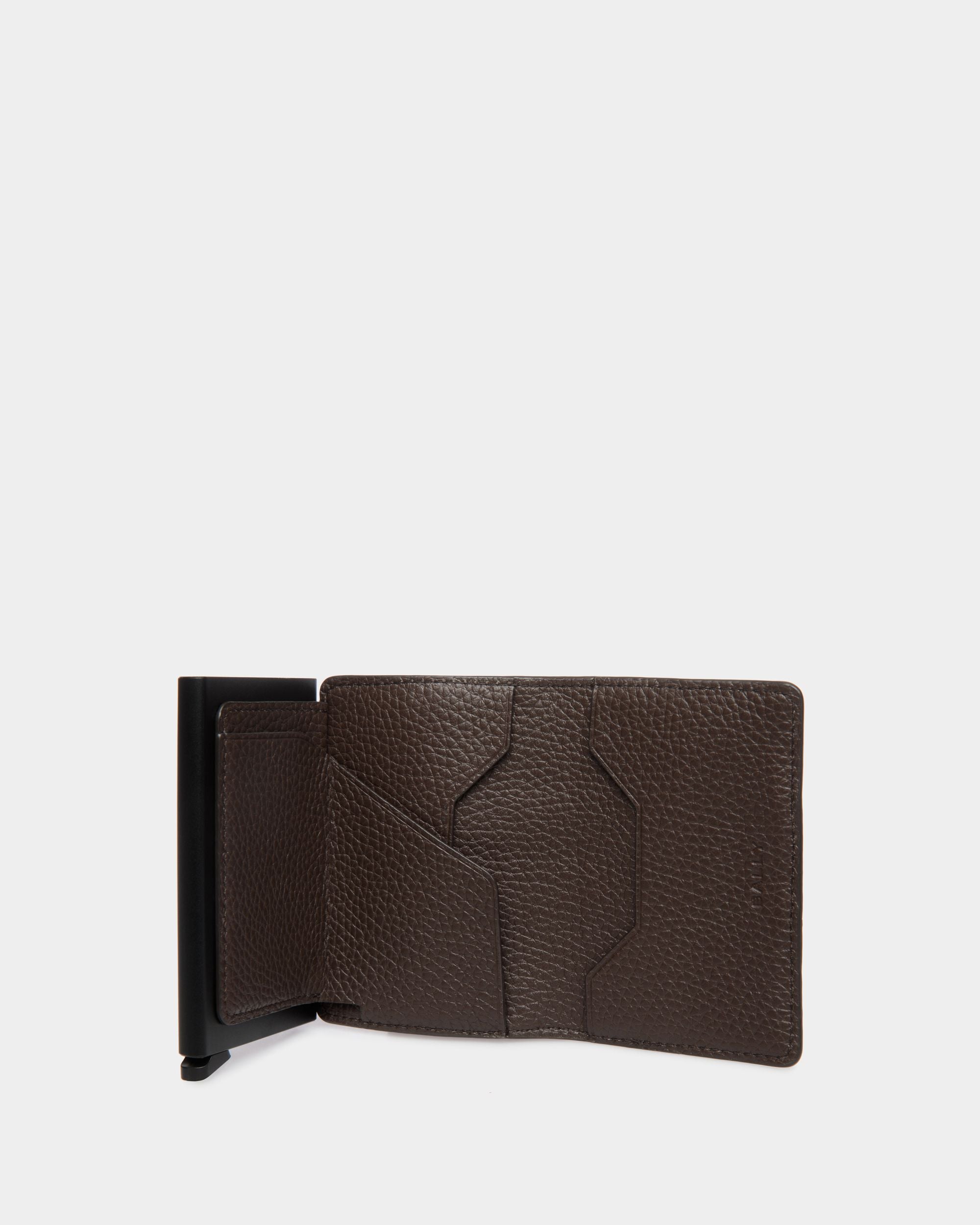 Ribbon スマートウォレット エバノブラウン レザー - 男性 - Bally - 03