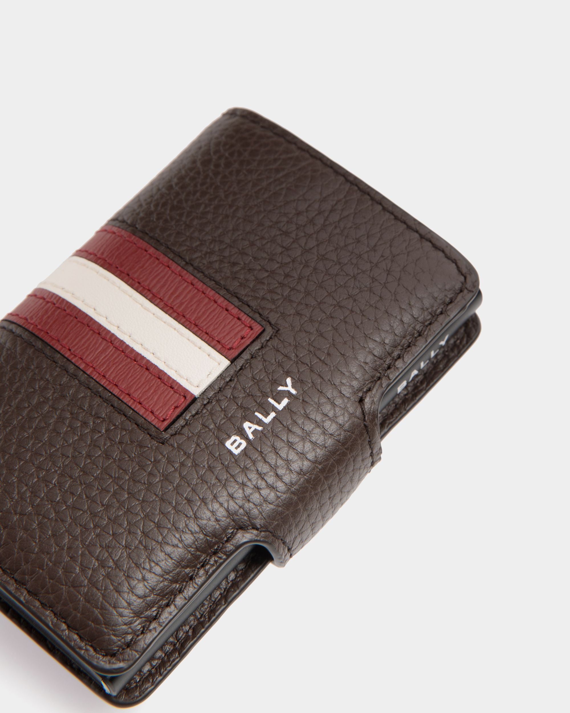Ribbon スマートウォレット エバノブラウン レザー - 男性 - Bally - 04