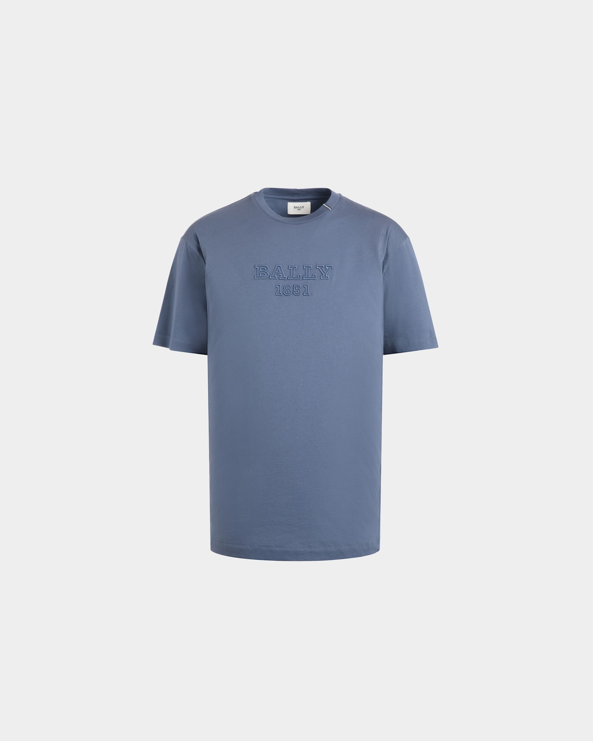 Tシャツ ブルー コットンニット - 男性 - Bally - 01