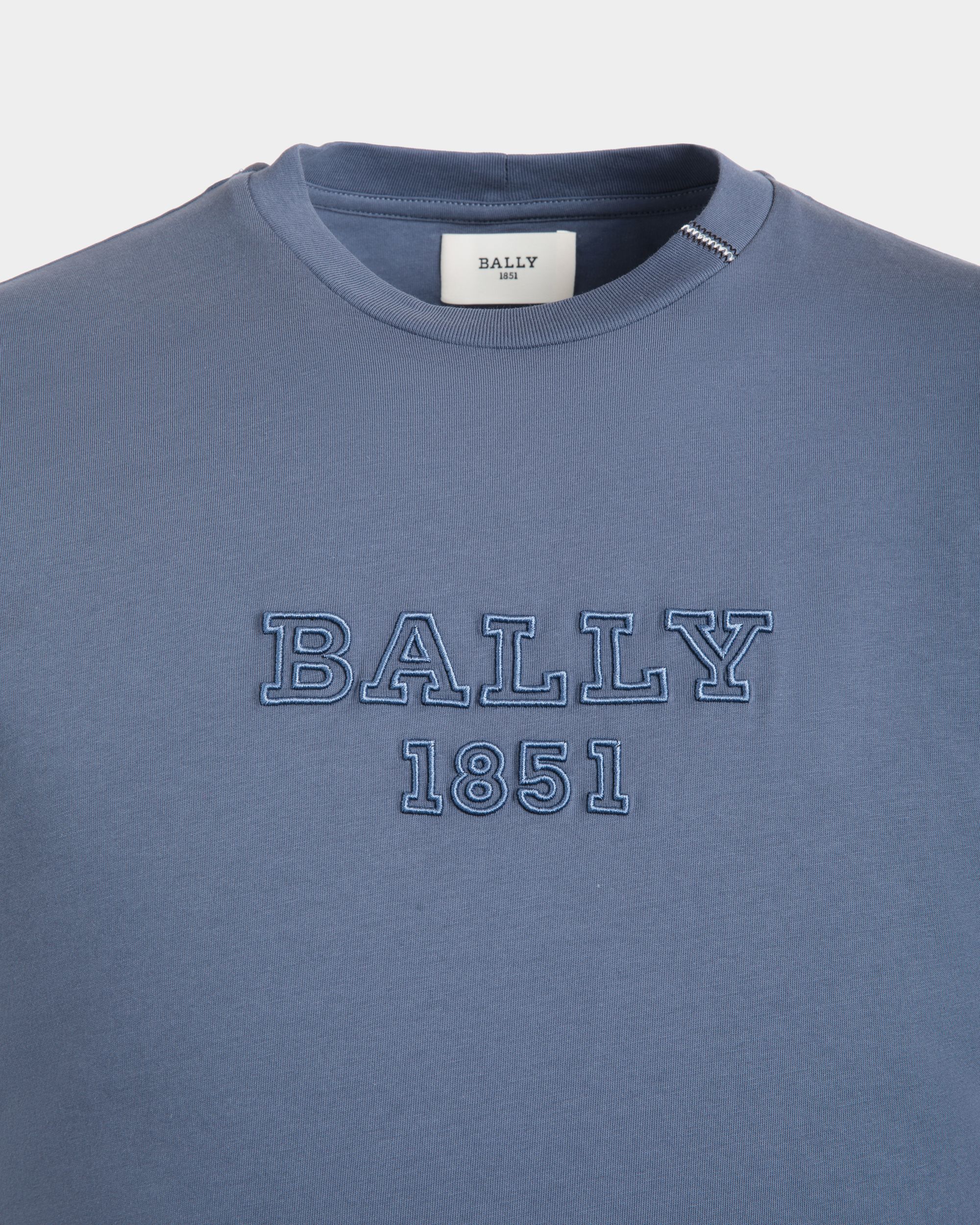 Tシャツ ブルー コットンニット - 男性 - Bally - 02
