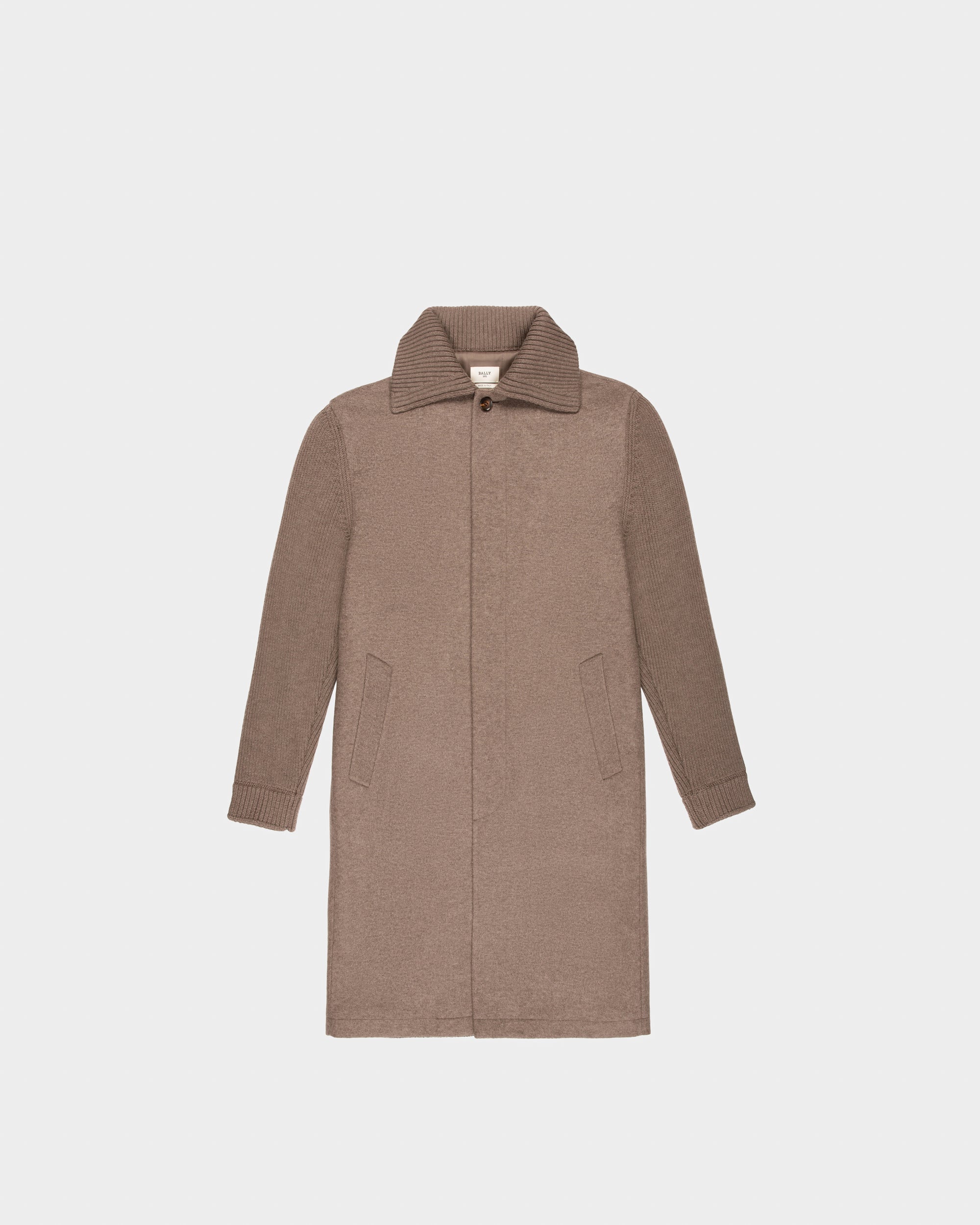 Mixed Material Coat トープカラー ウールミックス コート - 男性 - Bally - 04