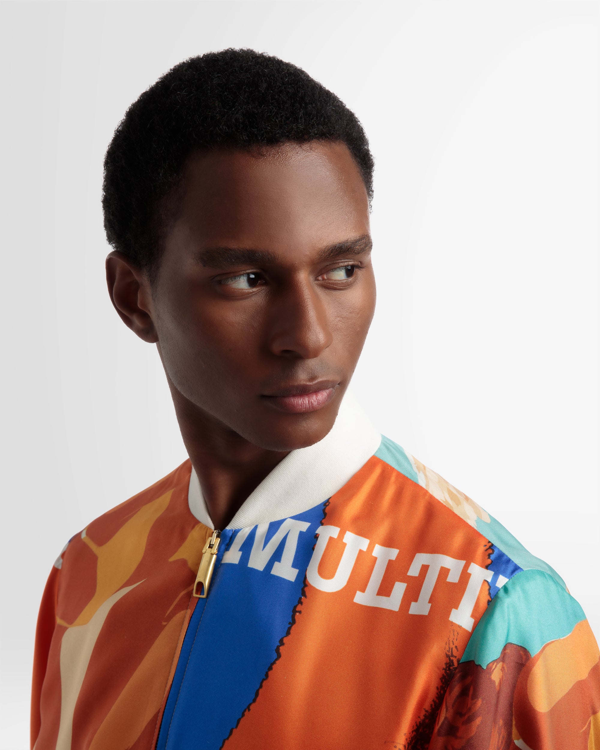 シルク プリント ボンバージャケット マルチカラー - 男性 - Bally - 03