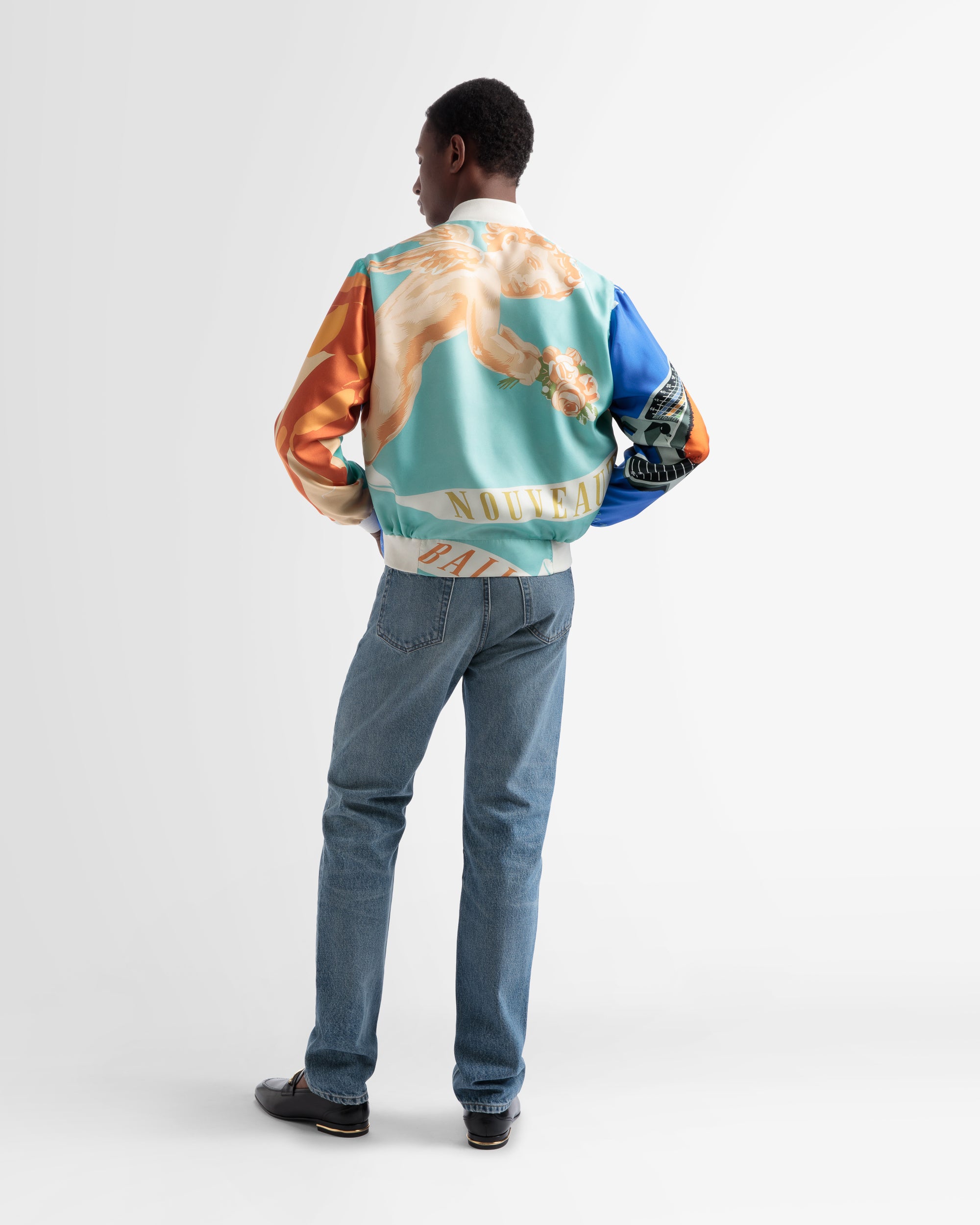シルク プリント ボンバージャケット マルチカラー - 男性 - Bally - 05